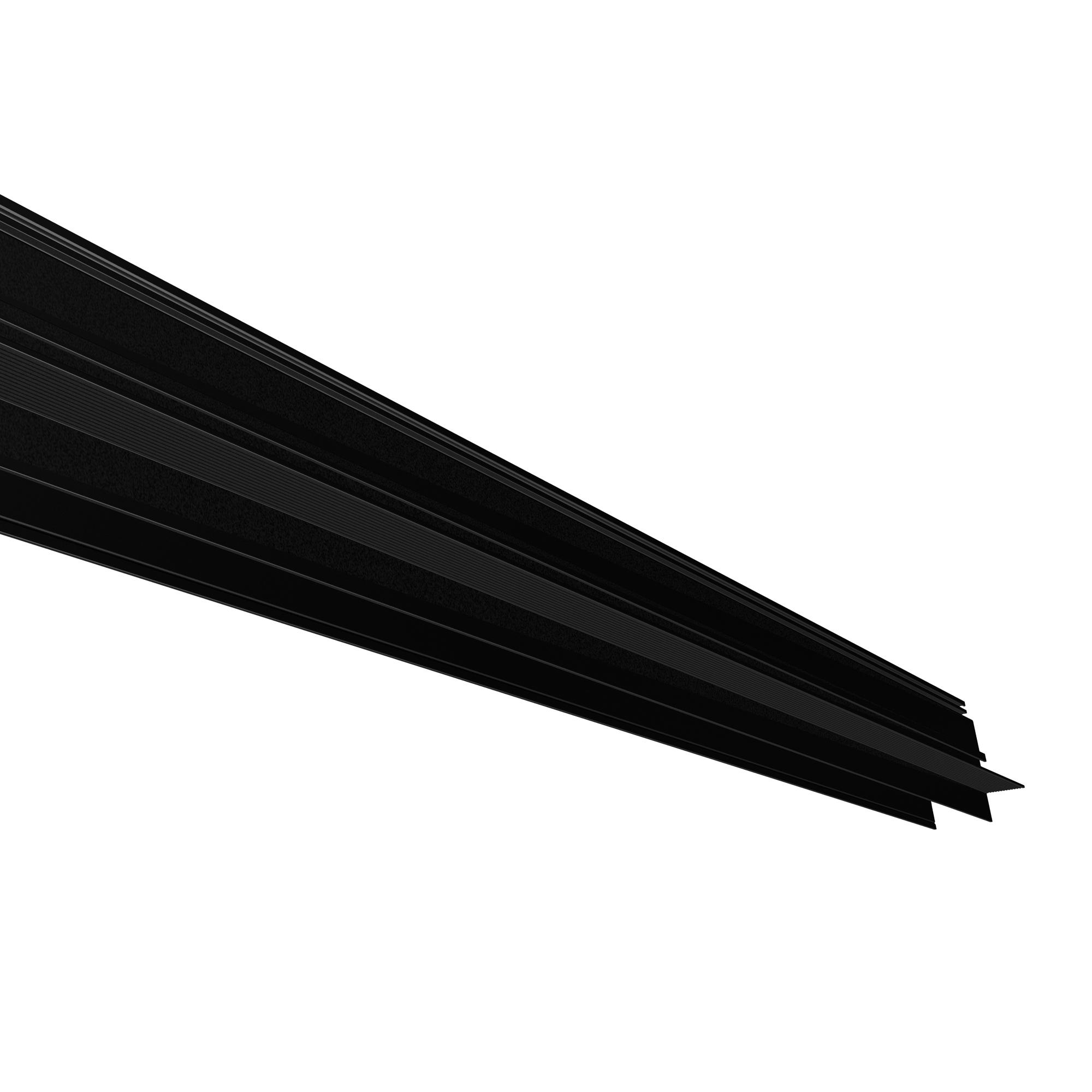 Magneto Recessed Track c/w Endcaps 1m, Black
