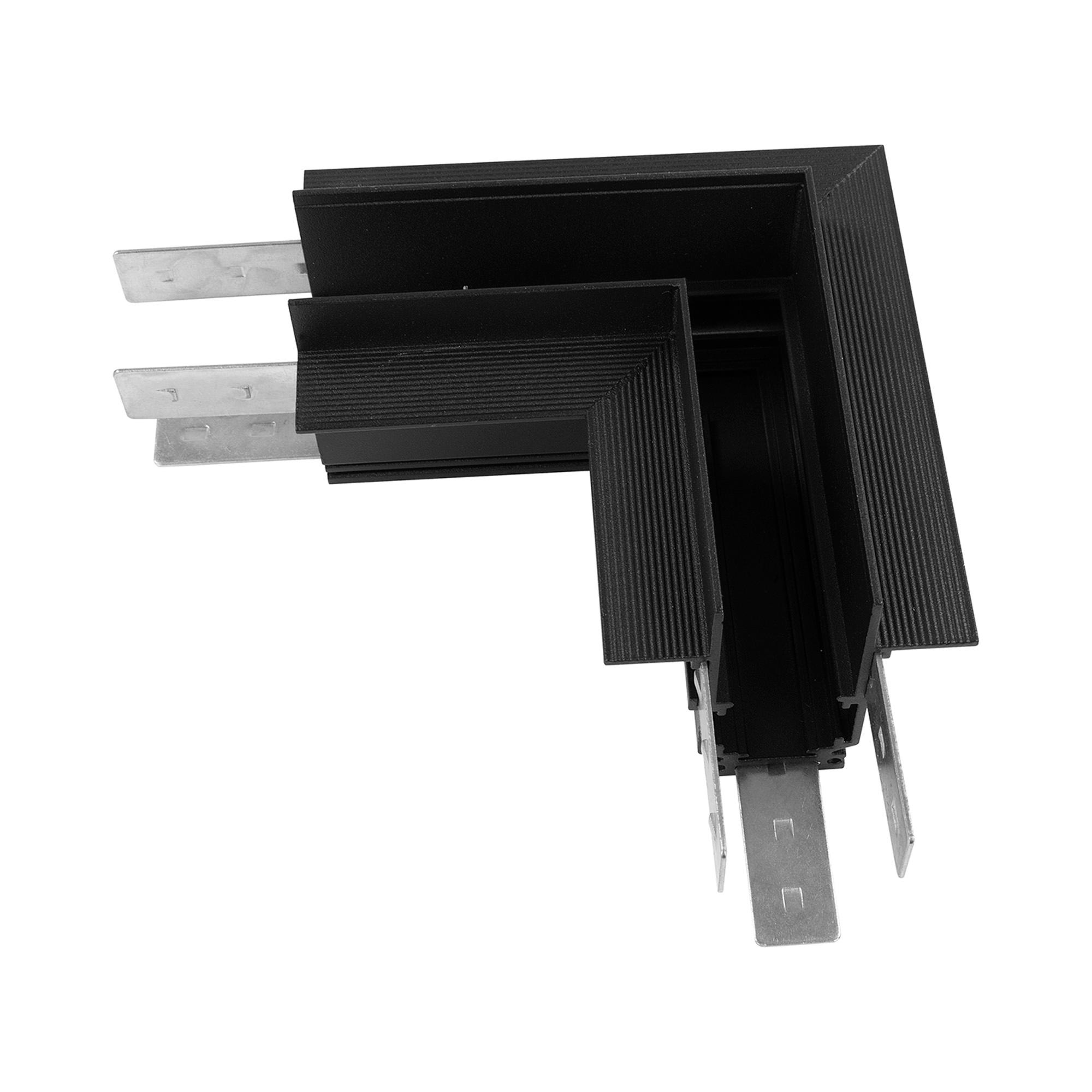 Magneto Recessed L-Joint 90º, Black For M8307/M8308