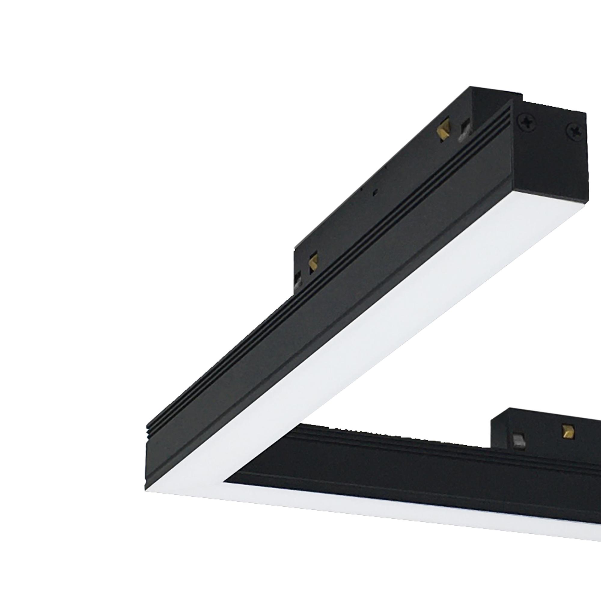 Magneto Corner Light Diffuser, 330x330mm, 16W LED, 3000K, 1280lm, Black, 3yrs Warranty