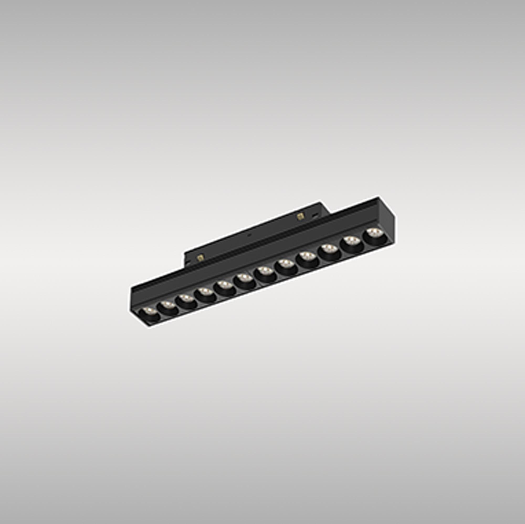 Magneto Linear Light COB Triac Dimmable, 250mm, 12W LED, 3000K, 960lm, Black, 3yrs Warranty
