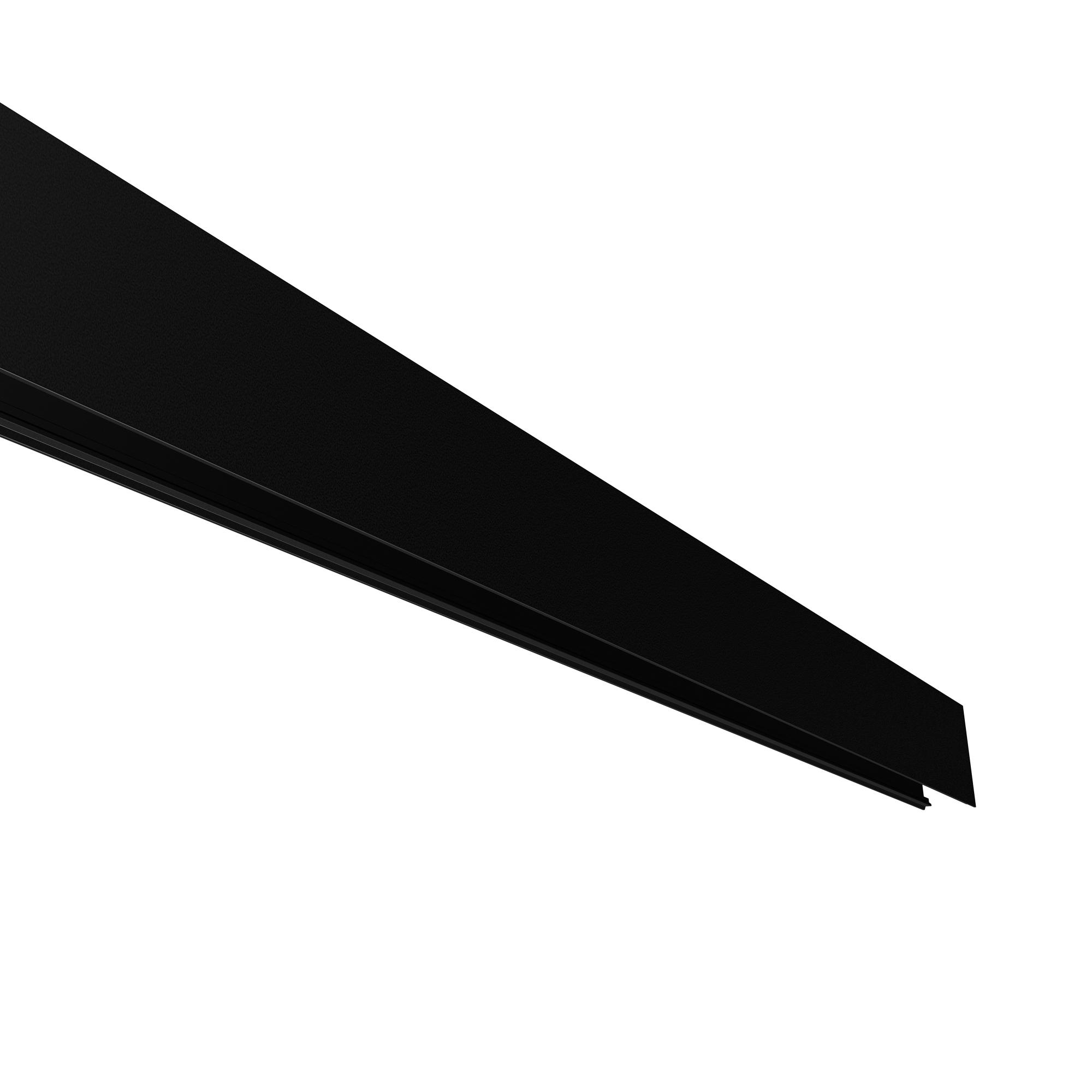 Magneto Deep Surface/Pendant Track c/w Endcaps 1m x 5.5cm, Black