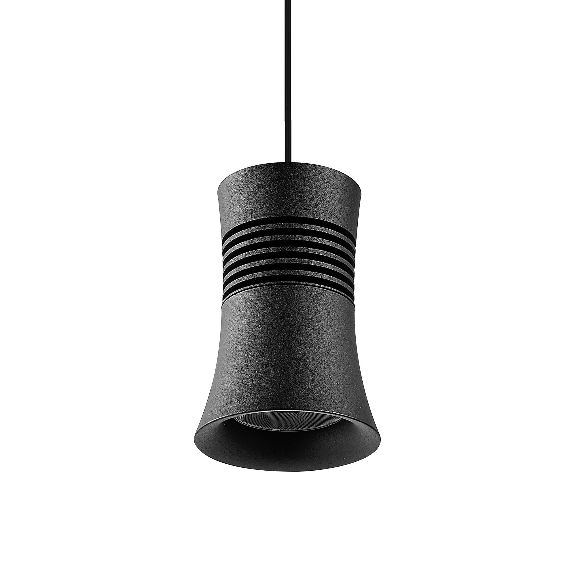 Magneto Track Cone Pendant Triac Dimmable, 12W LED, 3000K, 950lm, Black, 3yrs Warranty