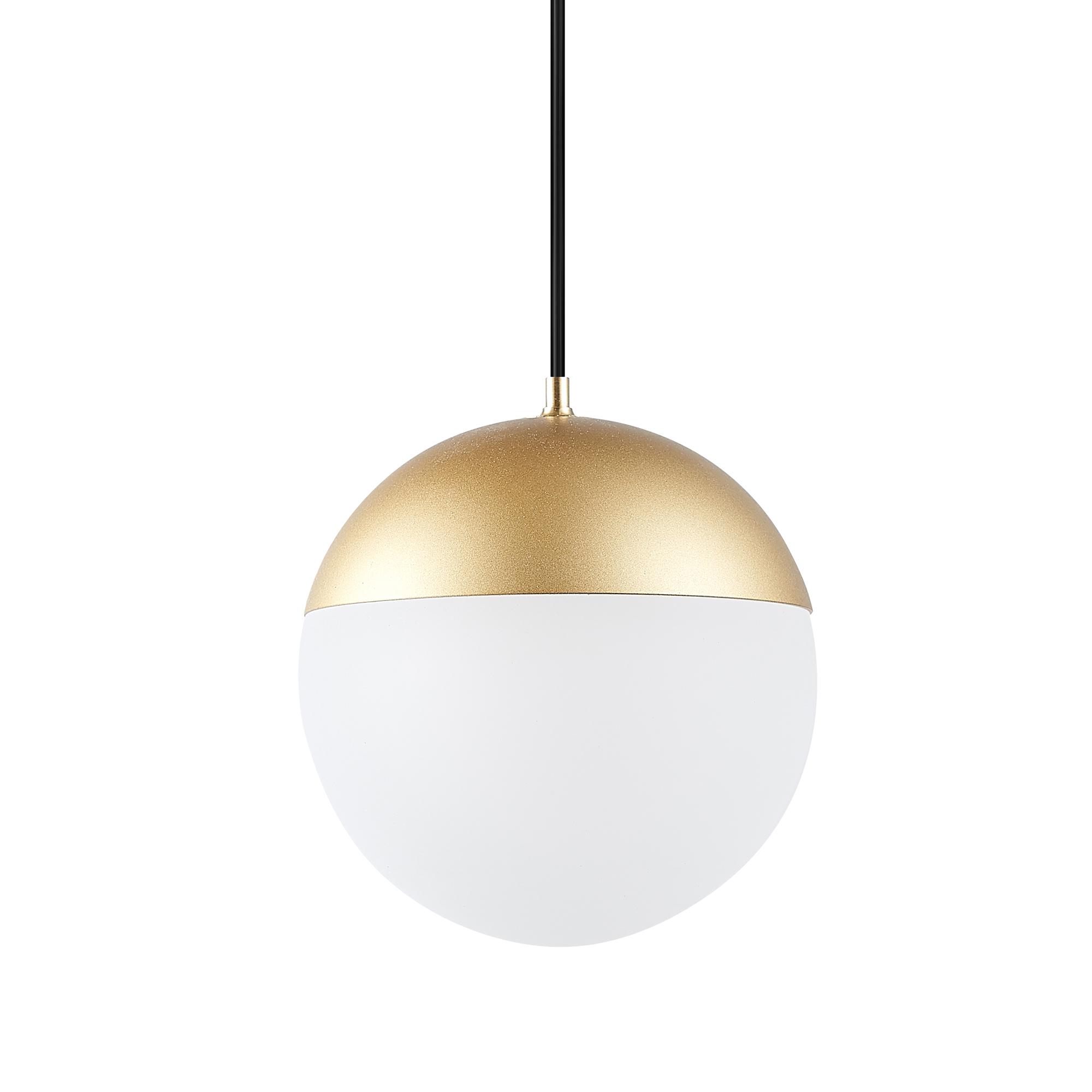 Magneto Track Ball Pendant Triac Dimmable, 10W LED, 3000K, 800lm, Gold/Black, 3yrs Warranty