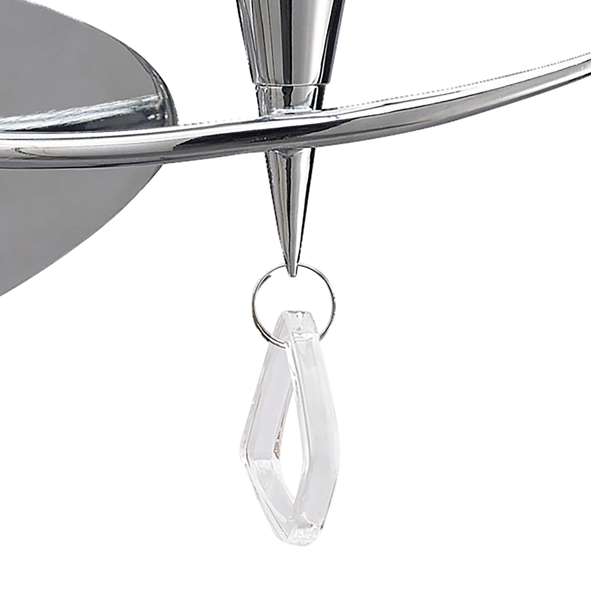 Mara Wall Lamp Switched 2 Light, Polished Chrome With Black Shade