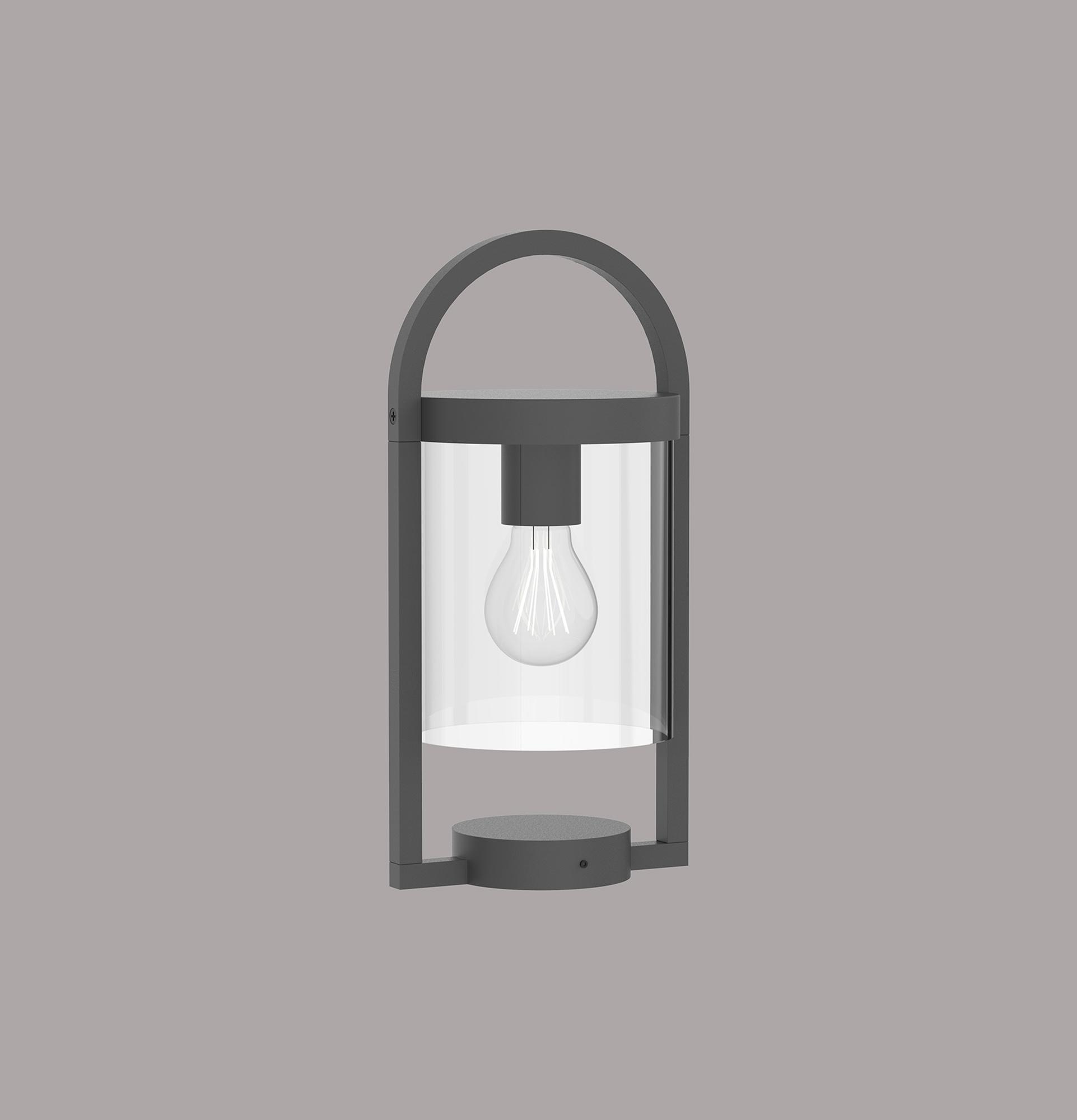 Maya Pedestal Lamp, 1 x E27, IP54, Anthracite, 2yrs Warranty