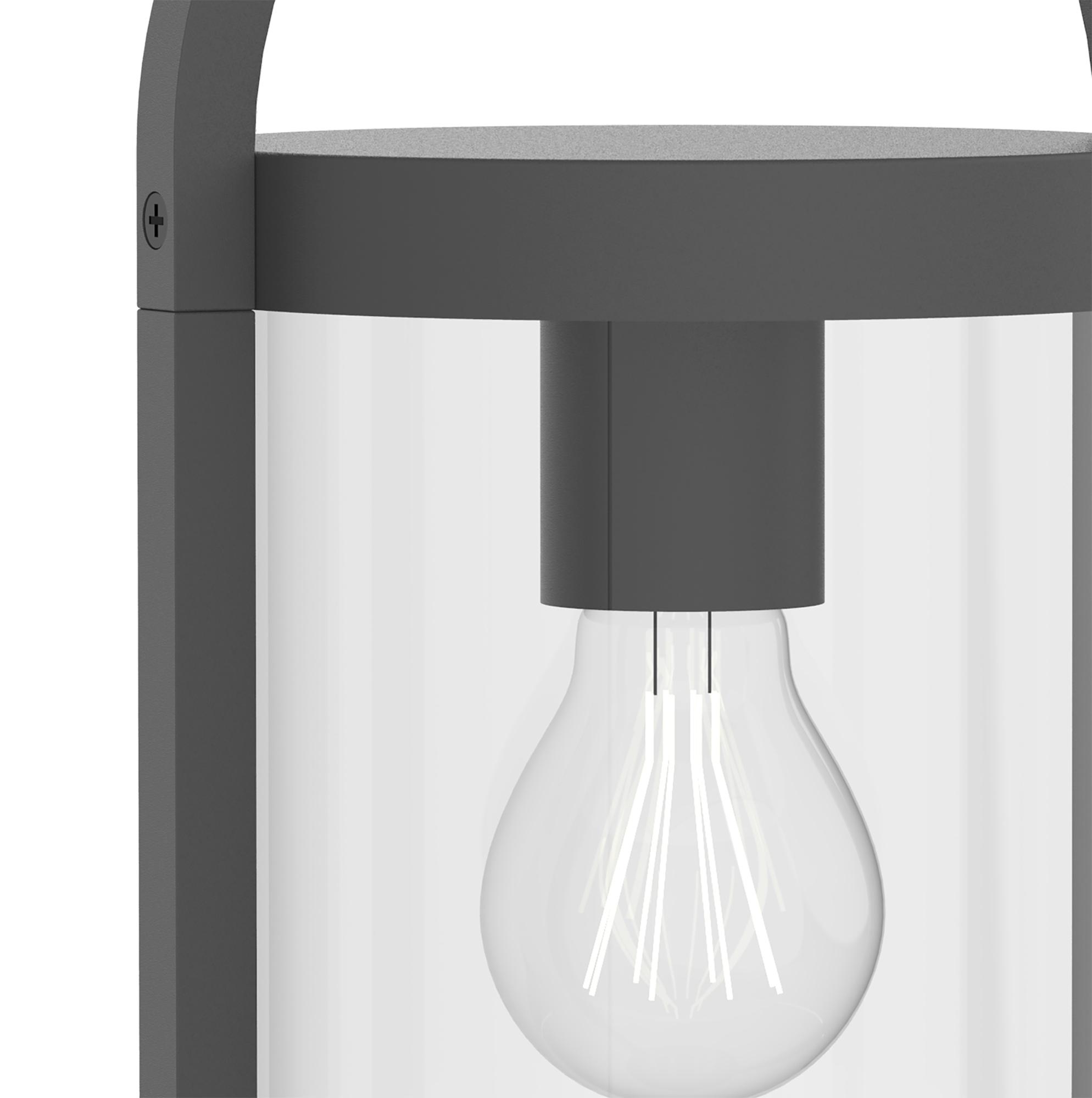 Maya Pedestal Lamp, 1 x E27, IP54, Anthracite, 2yrs Warranty