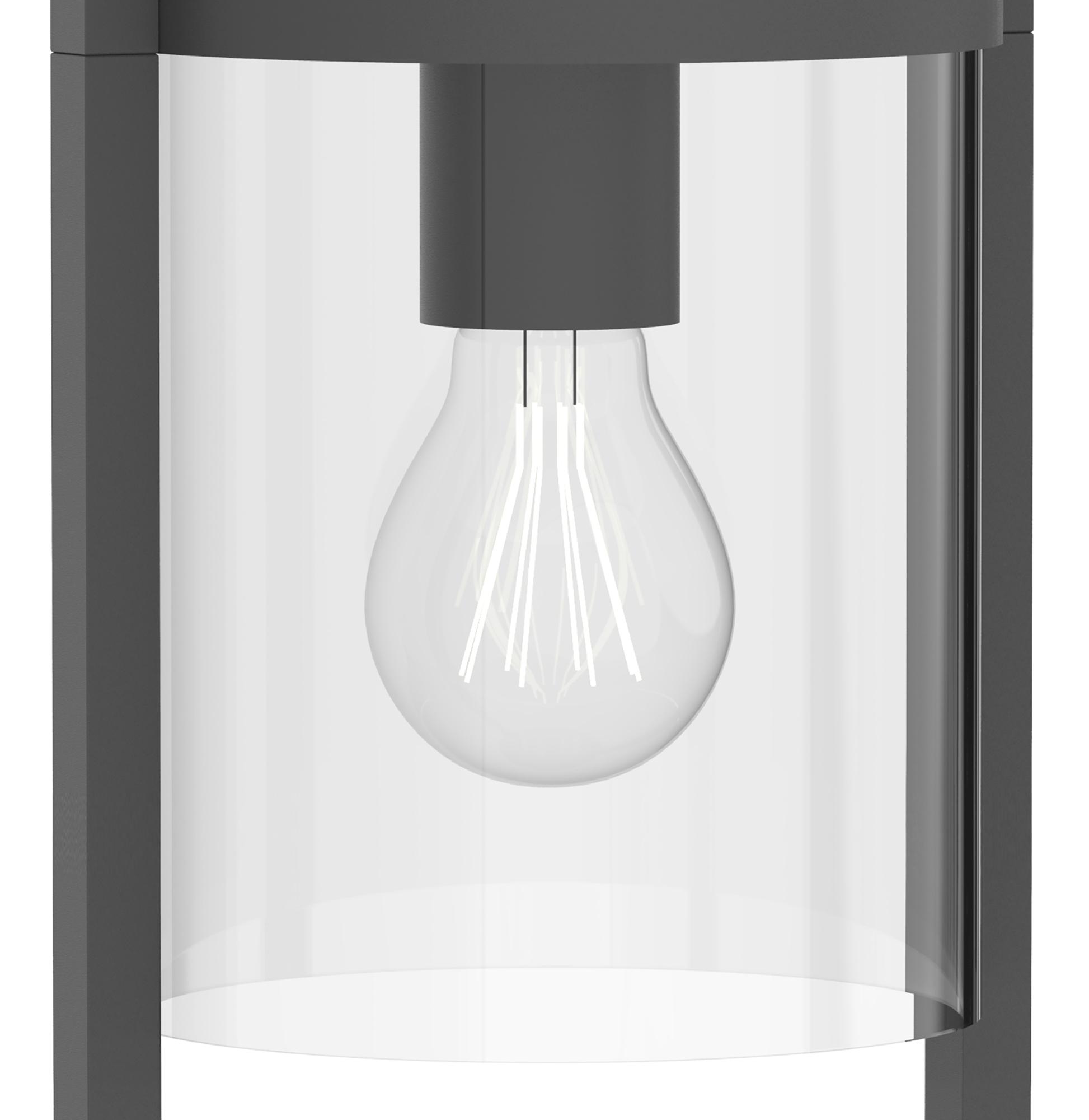 Maya Pedestal Lamp, 1 x E27, IP54, Anthracite, 2yrs Warranty