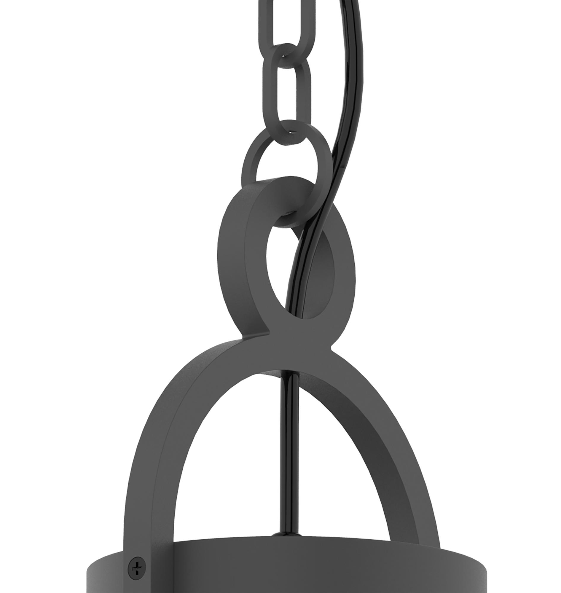 Maya 17.5cm Pendant, 1 x E27, IP54, Anthracite, 2yrs Warranty