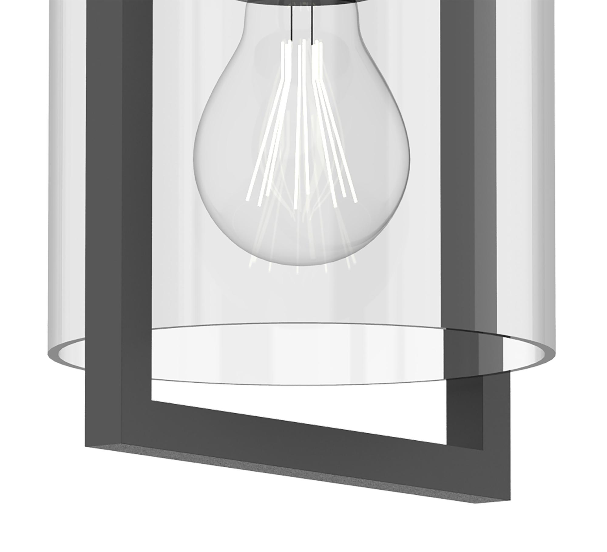 Maya 17.5cm Pendant, 1 x E27, IP54, Anthracite, 2yrs Warranty