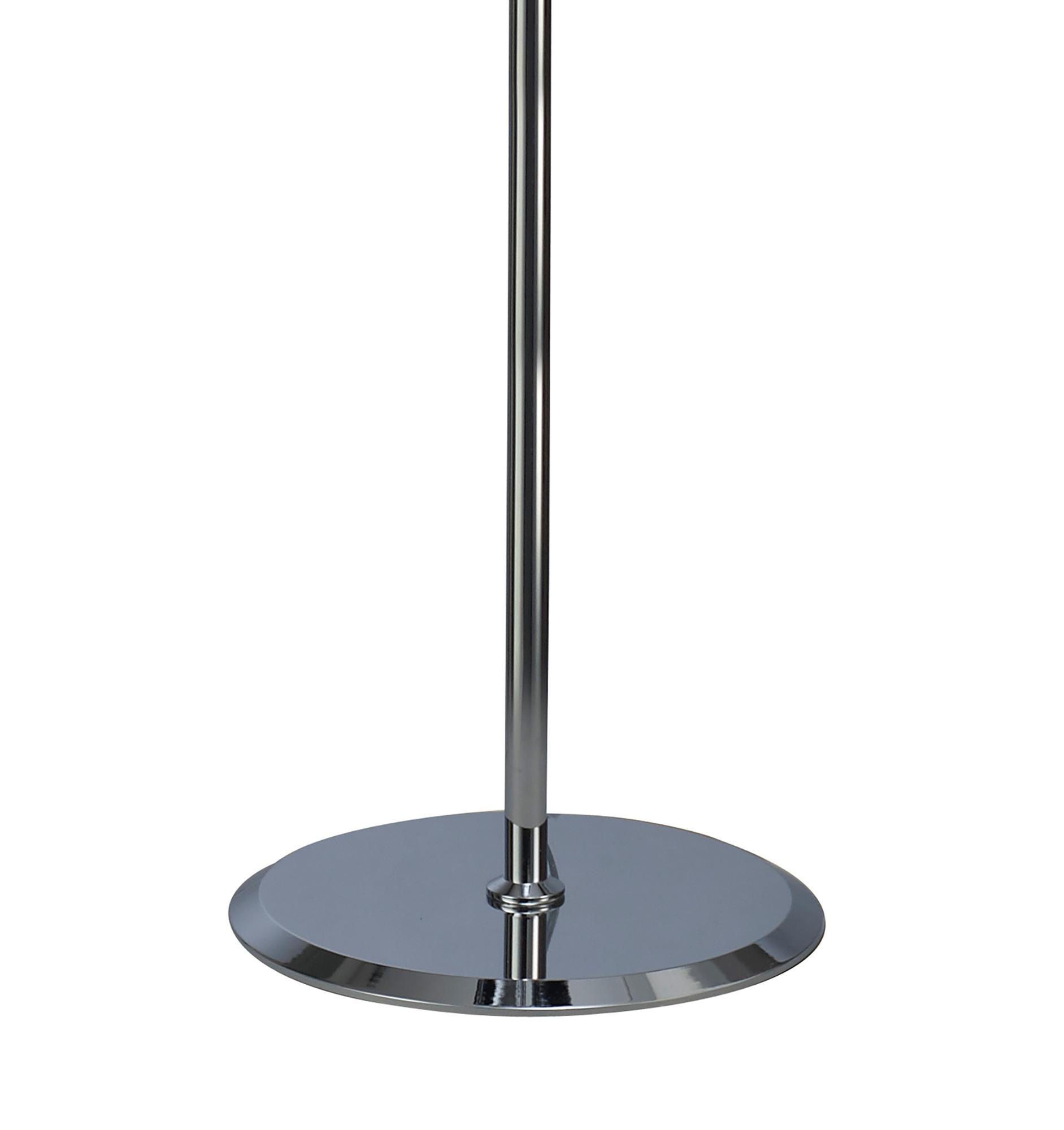 Miss Floor Lamp 3 Light E27, Gloss Black/Polished Chrome