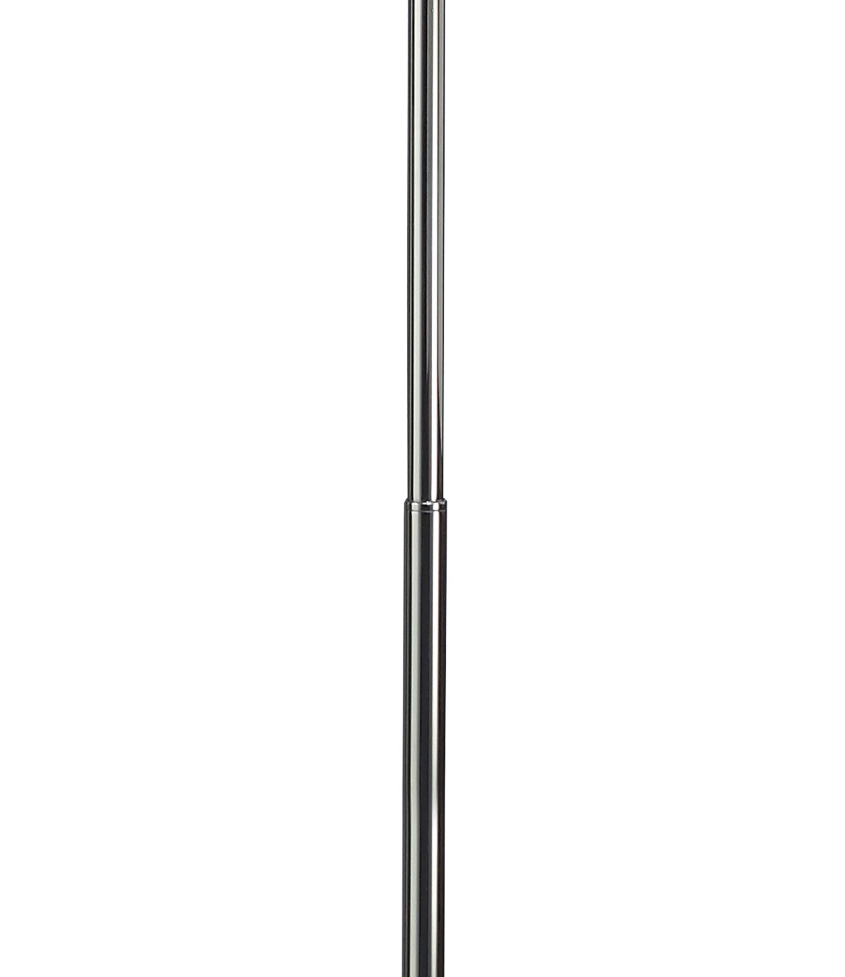Miss Floor Lamp 3 Light E27, Gloss Black/Polished Chrome