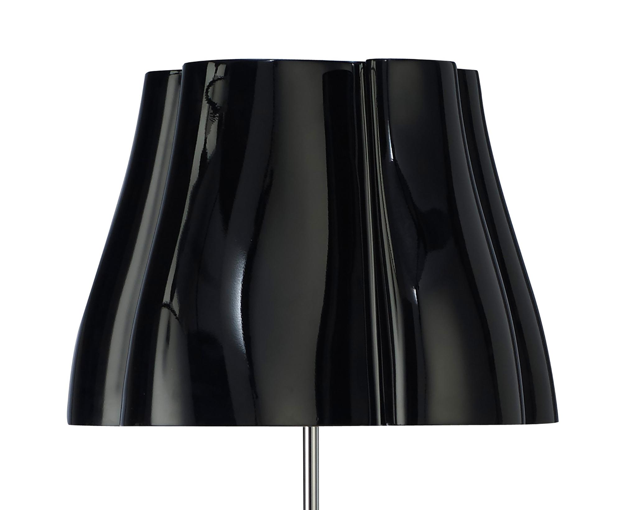 Miss Floor Lamp 3 Light E27, Gloss Black/Polished Chrome