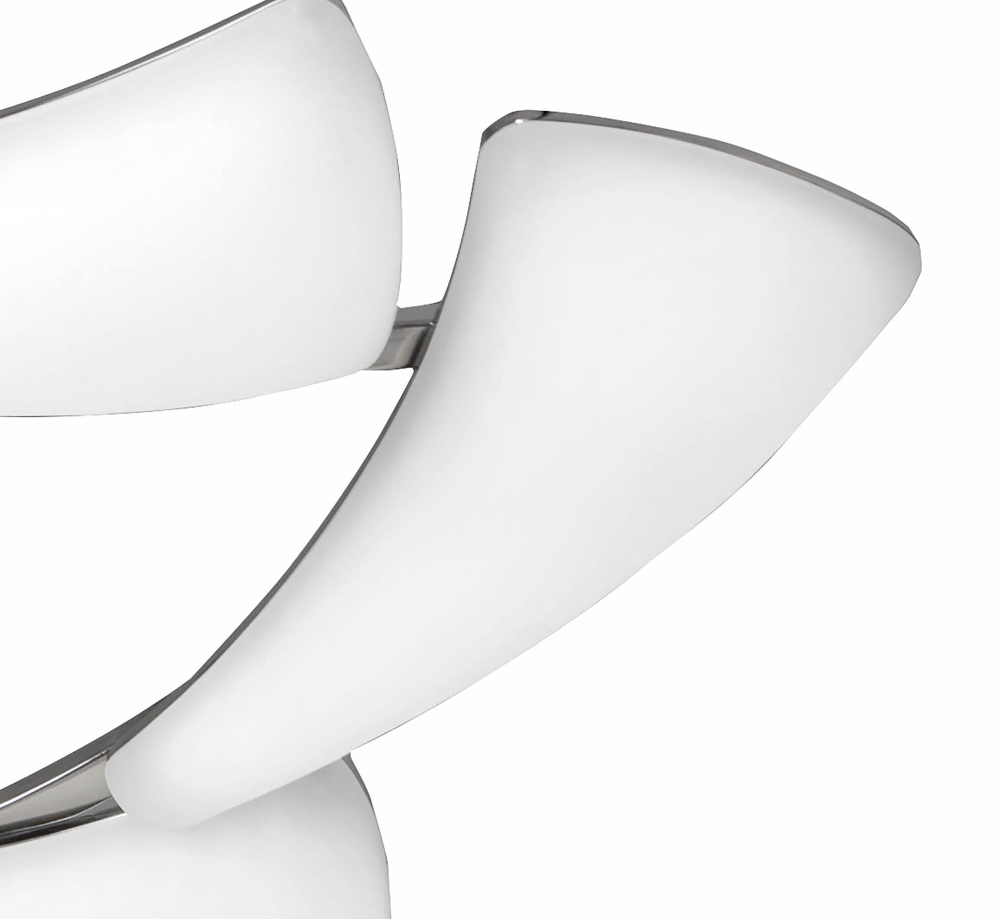 Mistral LED Telescopic 36W LED Rectangular 3000K, 3240lm, Polished Chrome/Frosted Acrylic, 3yrs Warranty