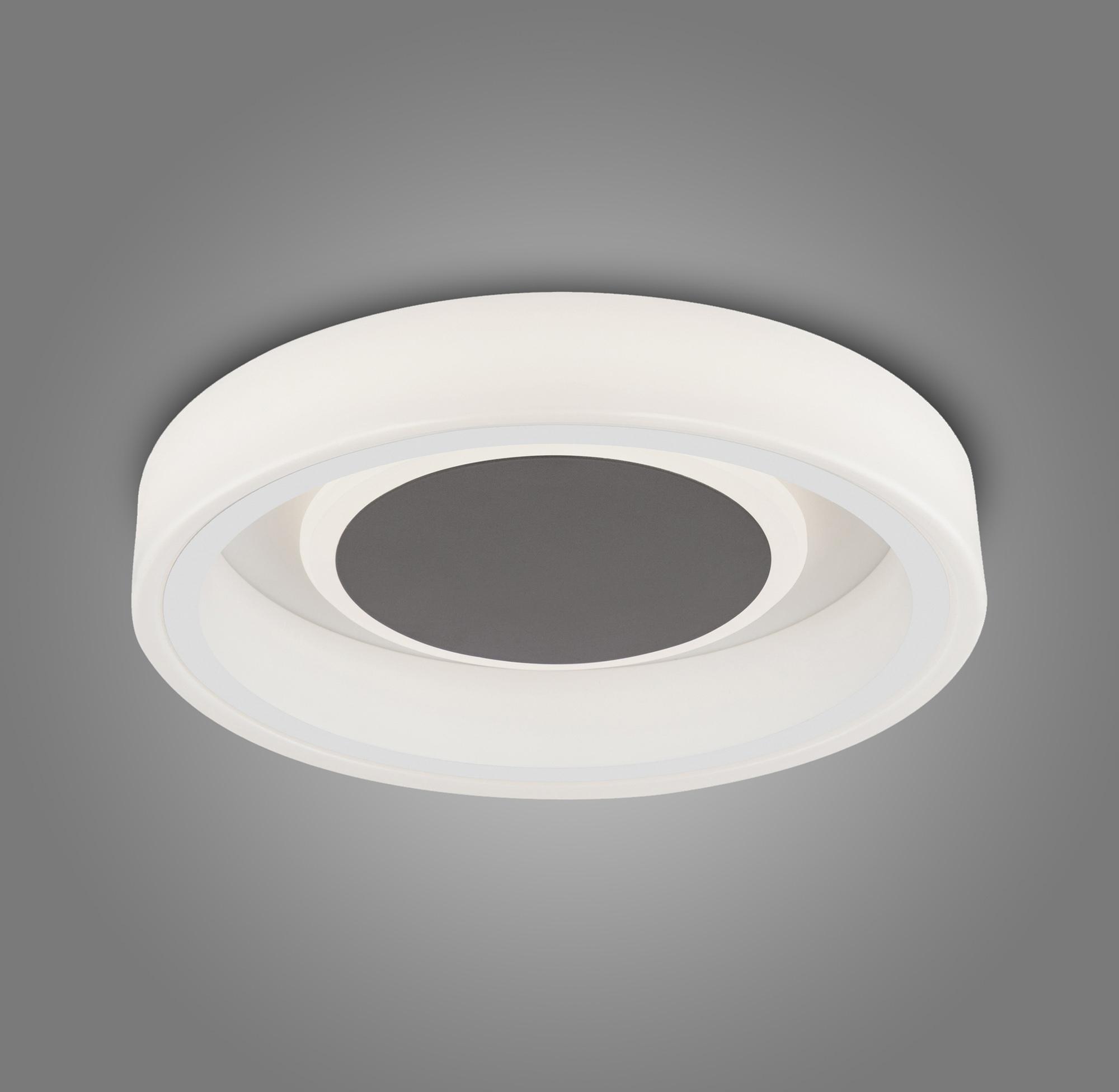 Moca 35.6cm Flush 36cm Round 30W LED 4000K, 1900lm, White / Mocha, 3yrs Warranty