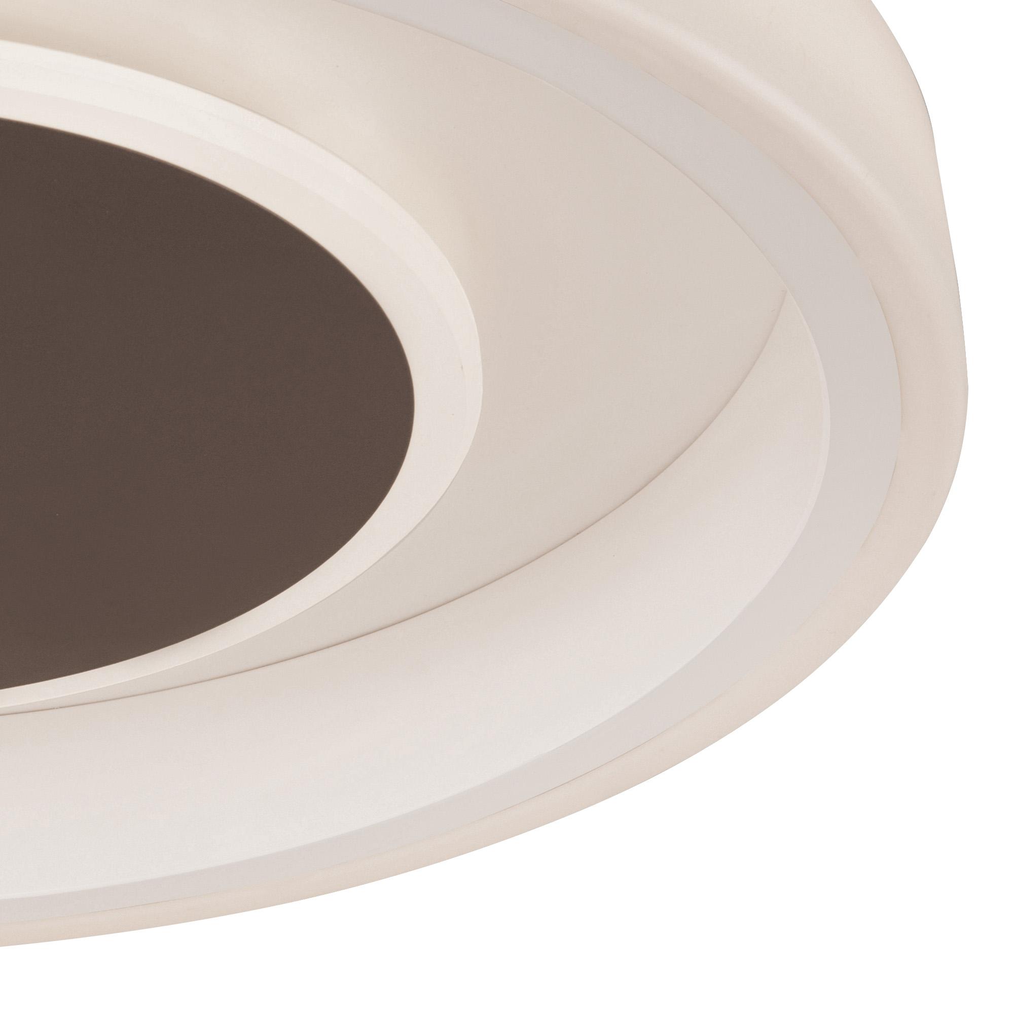Moca Flush 50cm Round 40W LED 4000K, 2400lm, White / Mocha, 3yrs Warranty
