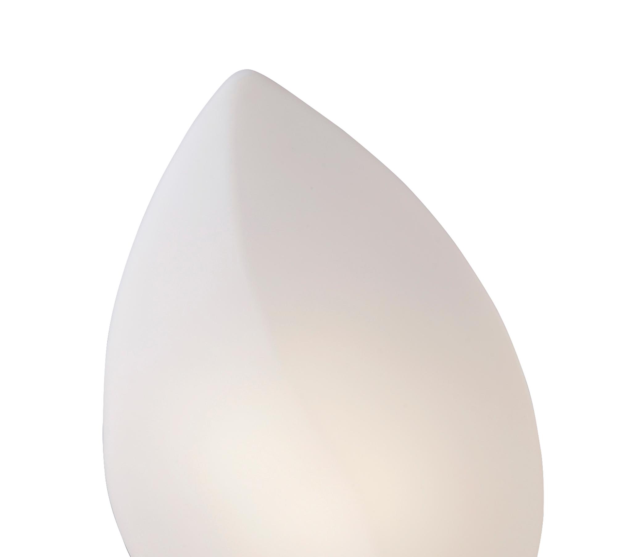 Natura Table Lamp 2 Light E27 Large Indoor, Polished Chrome/Opal White