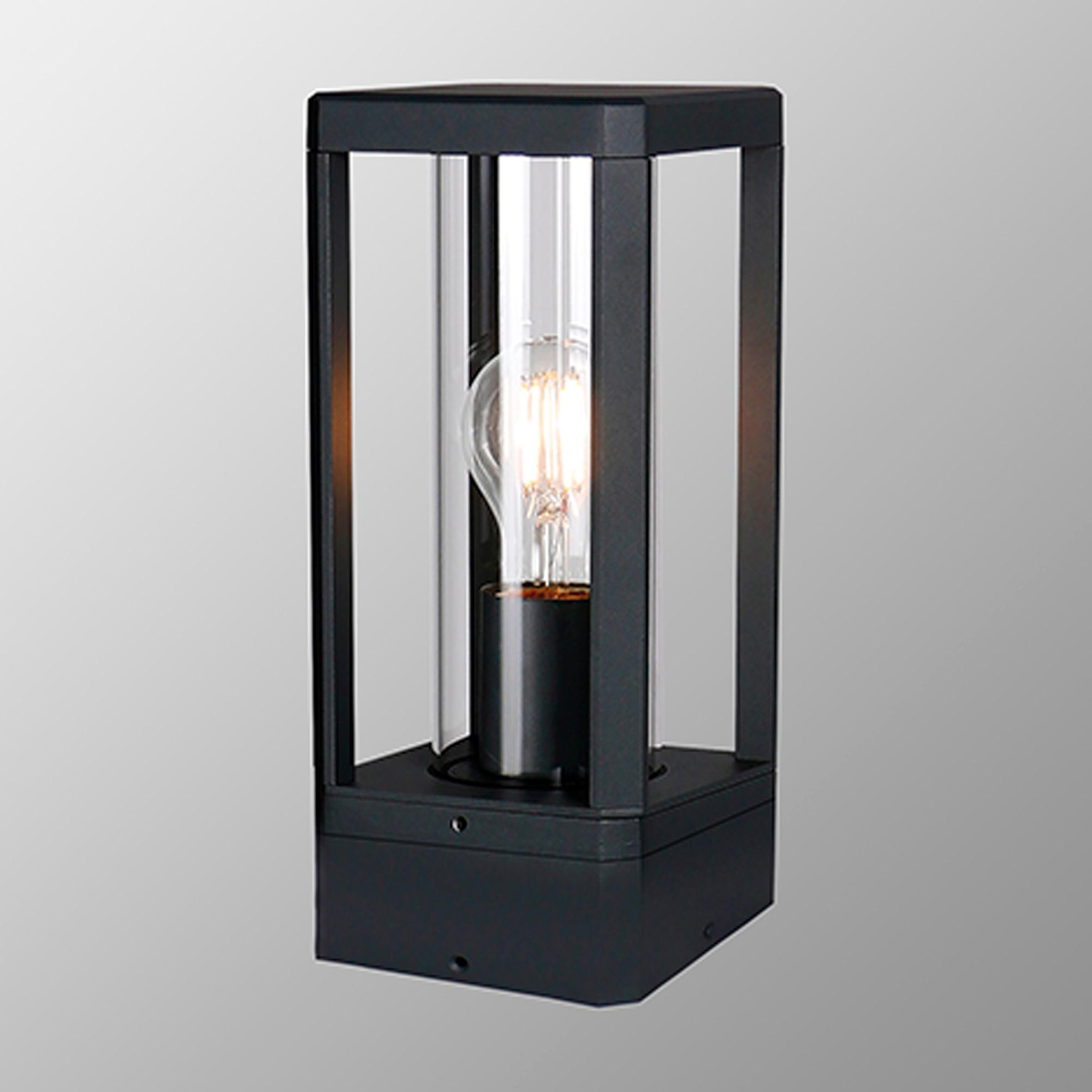 Nevada Pedestal Lamp, 1 x E27, IP65, Matt Black, 2yrs Warranty