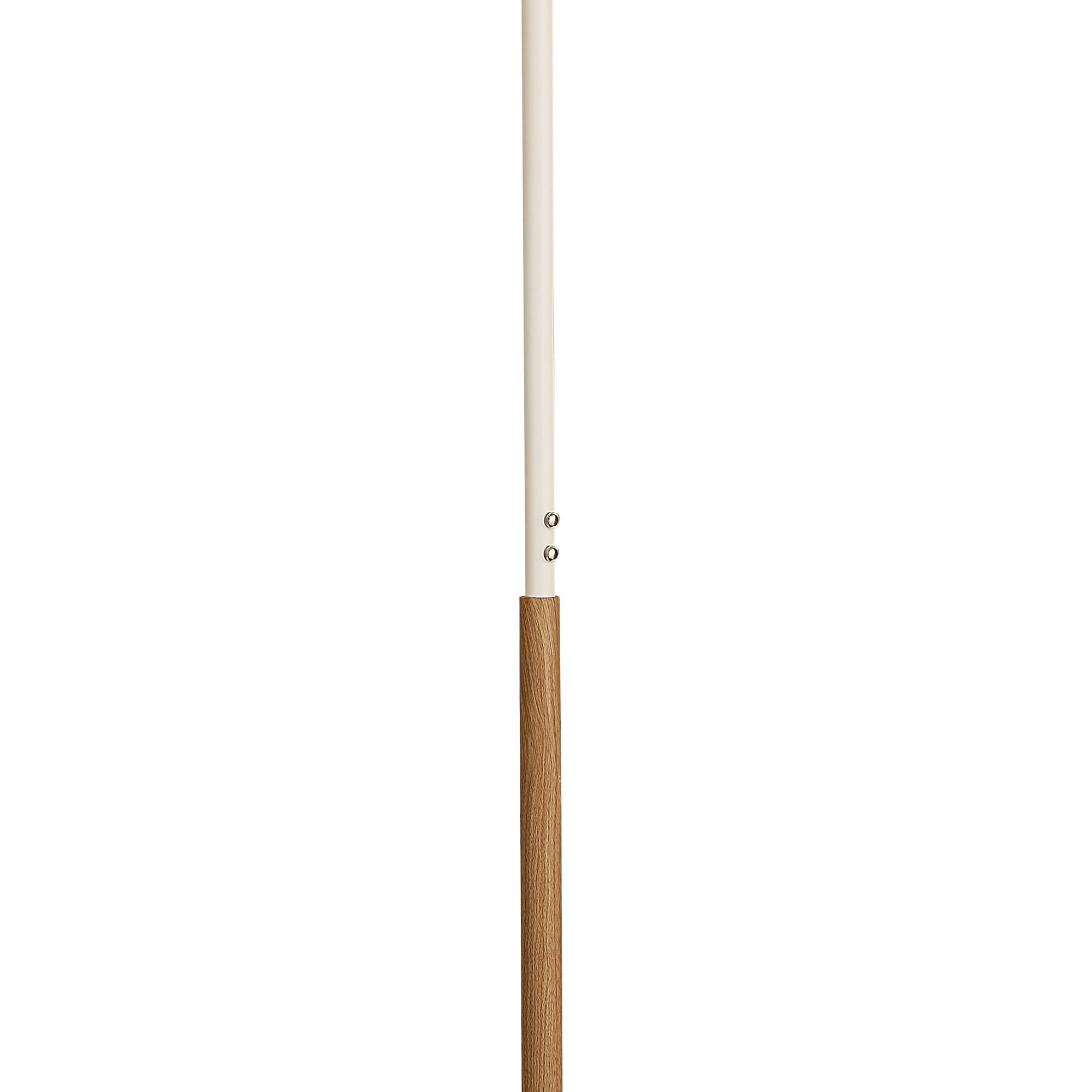 Noa II Floor Lamp 2 Light 15W Down 15W Up LED 3000K, 2800lm, Touch Dimmer, White/Beech, 3yrs Warranty