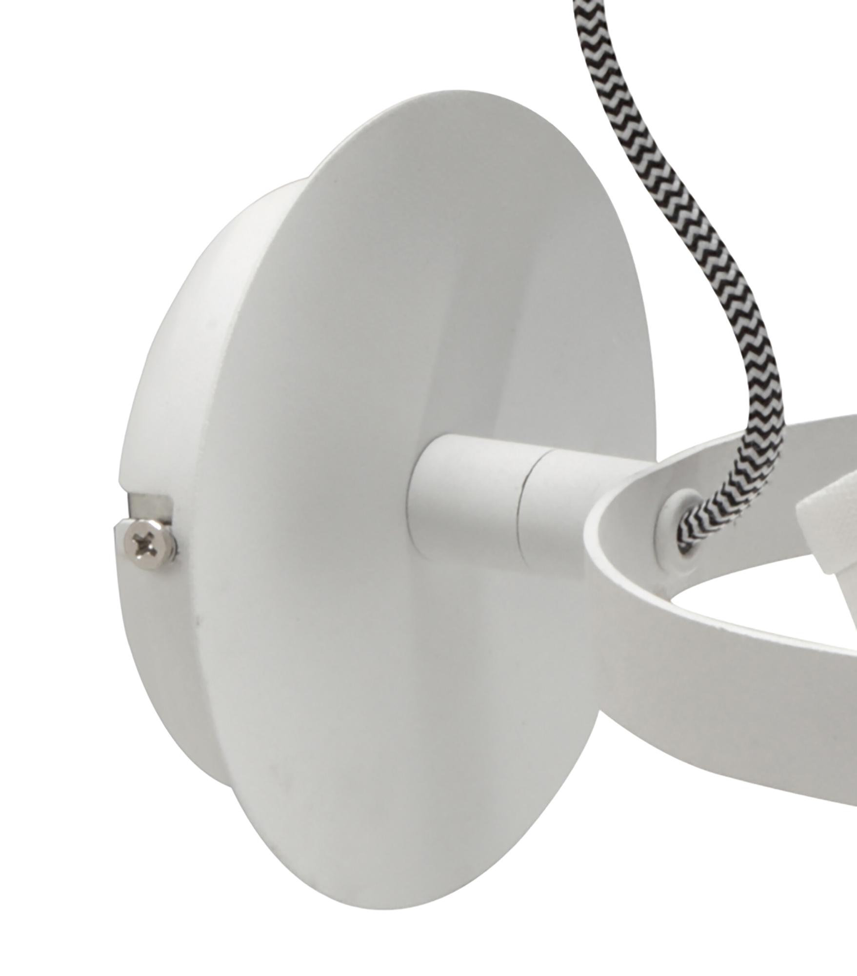 Nordica Wall Lamp With White Shade 1 Light E27, Matt White/Beech With Ivory White Shade