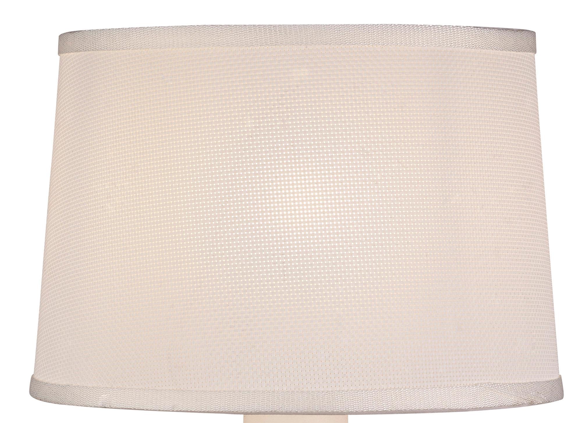 Nordica II Table Lamp With USB Socket, 1x23W E27, White/Beech With White Shade