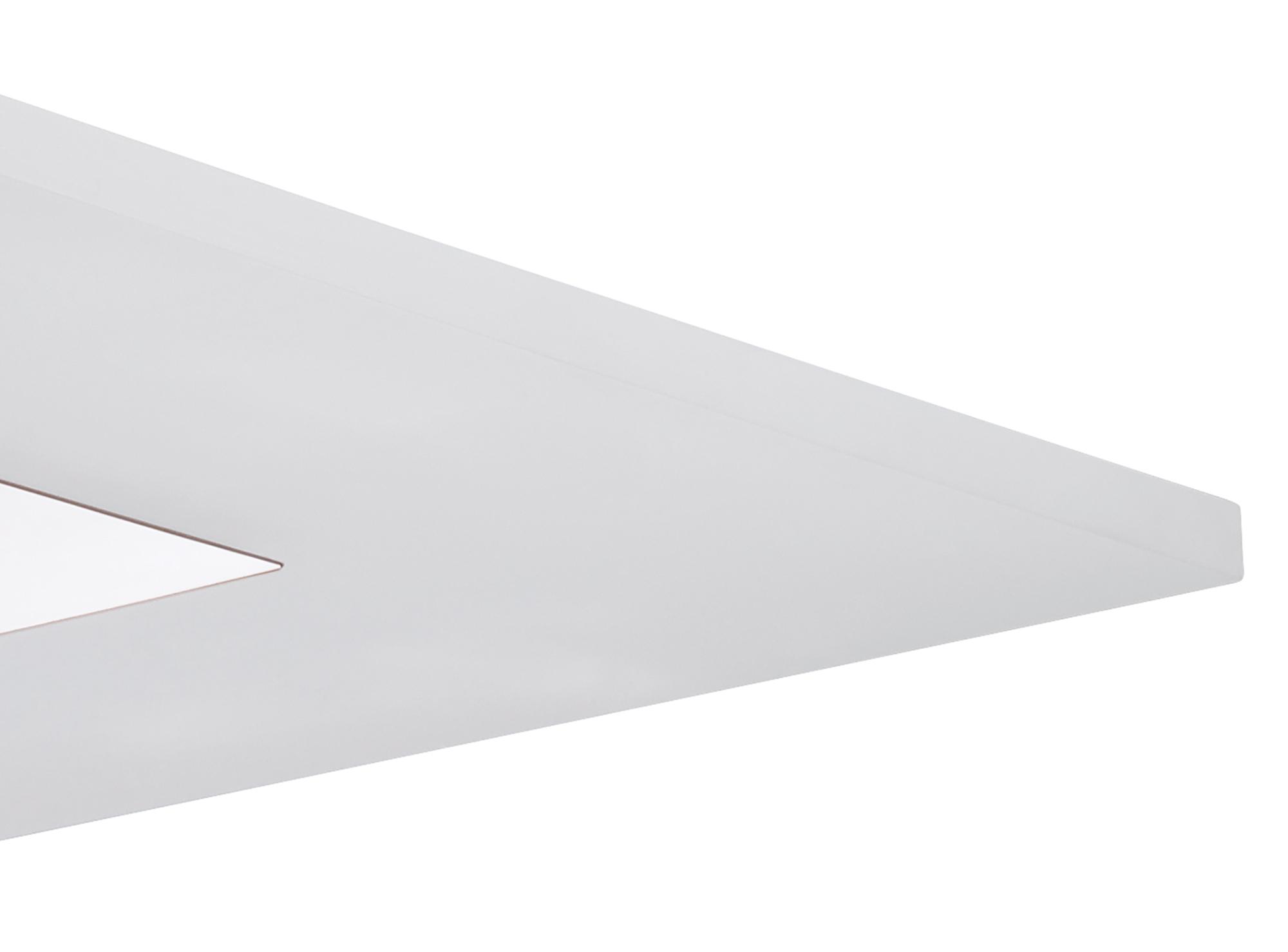 Notte Pendant 28W LED Square 3000K, 1700lm, Polished Chrome/Frosted Acrylic, 3yrs Warranty