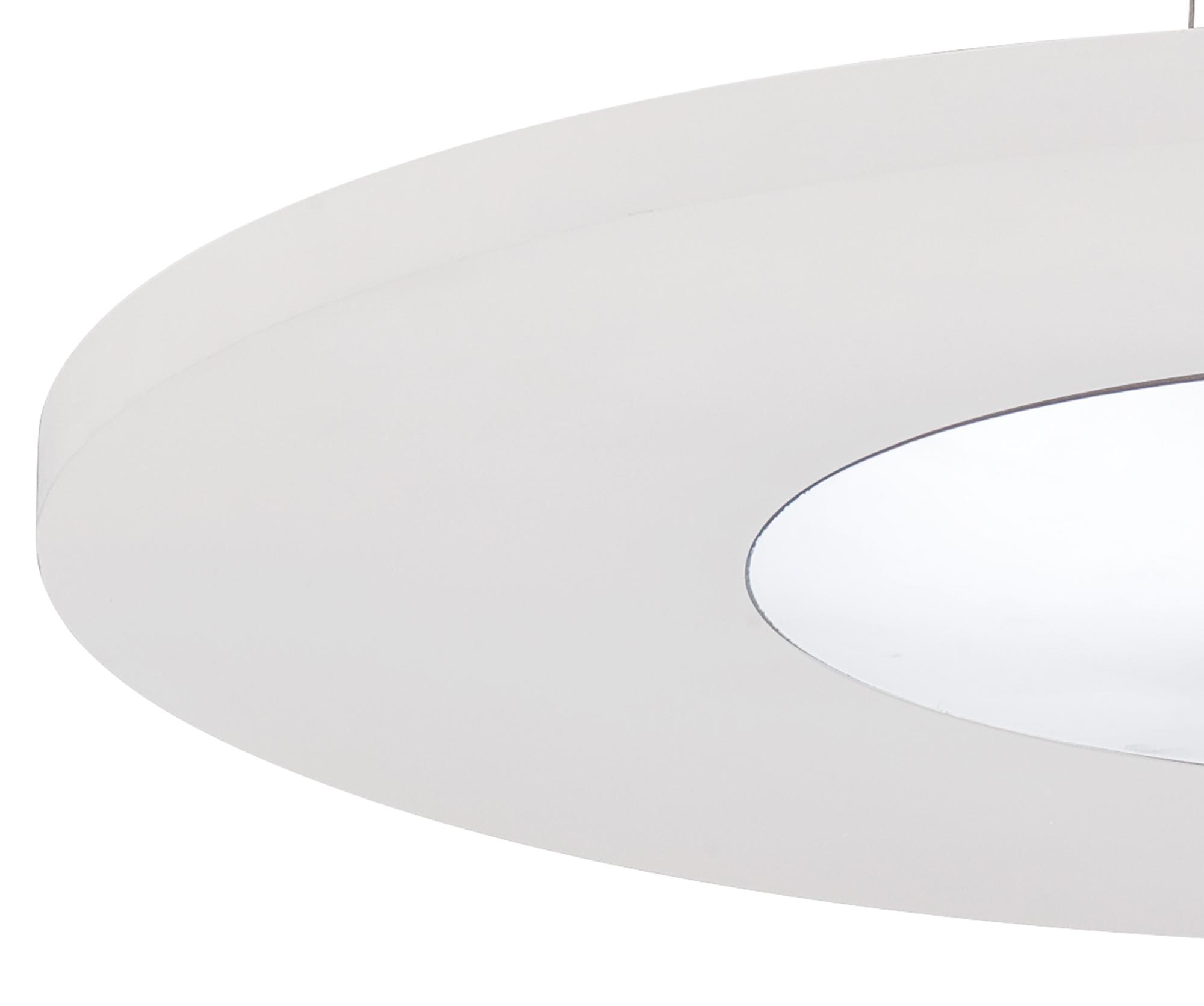 Notte 50cm Pendant 28W LED Round 3000K, 1800lm, Polished Chrome/Frosted Acrylic, 3yrs Warranty