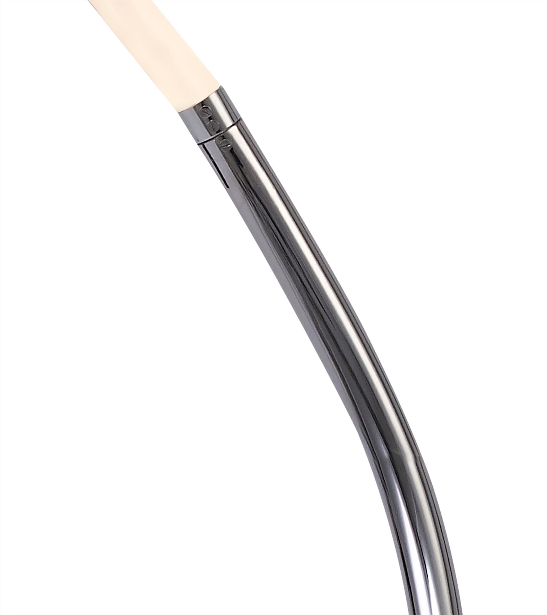 Nur II Floor Lamp 20W LED 3000K, 1500lm, Dimmable, Polished Chrome/Frosted Acrylic, 3yrs Warranty