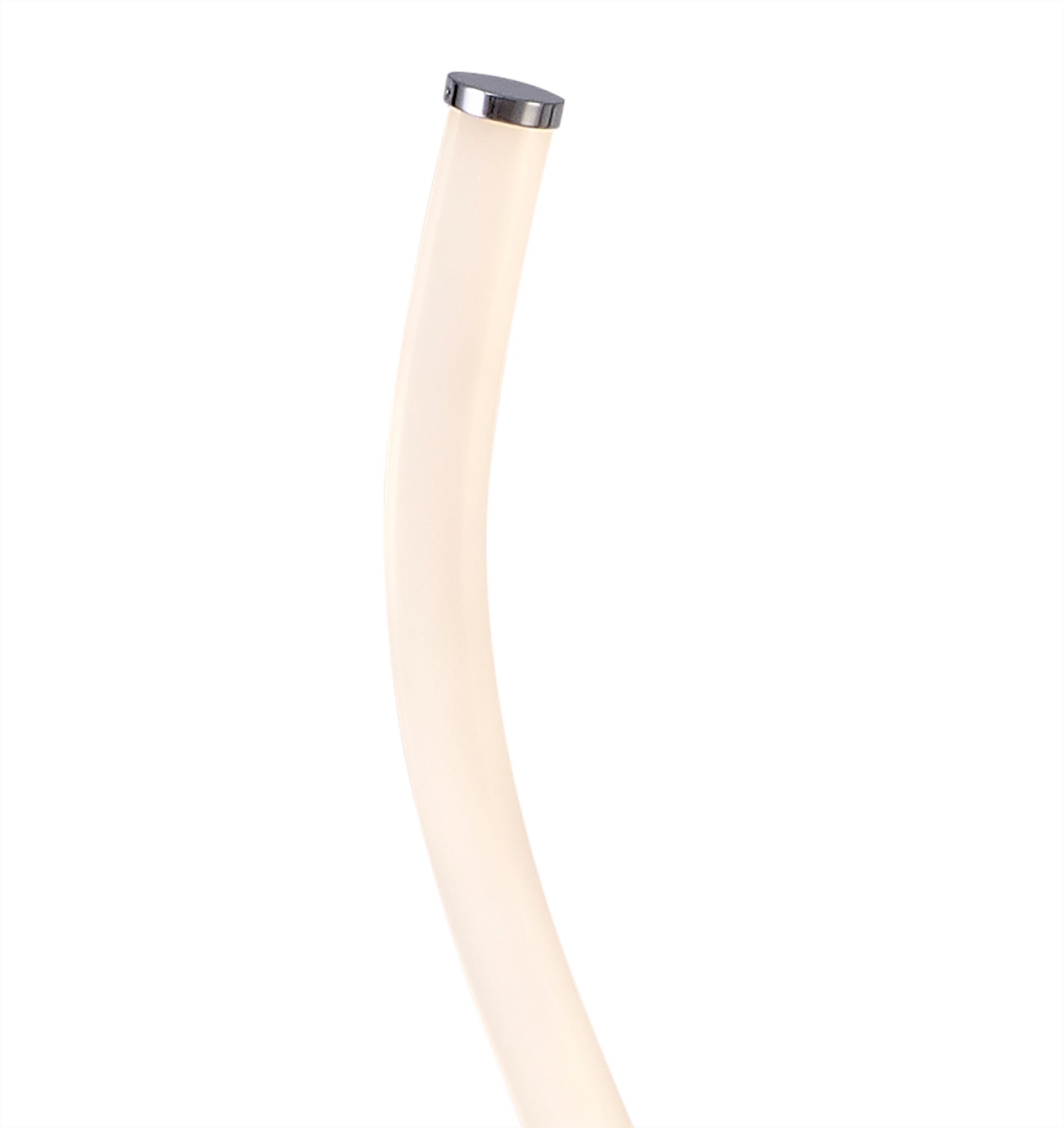 Nur II Floor Lamp 20W LED 3000K, 1500lm, Dimmable, Polished Chrome/Frosted Acrylic, 3yrs Warranty