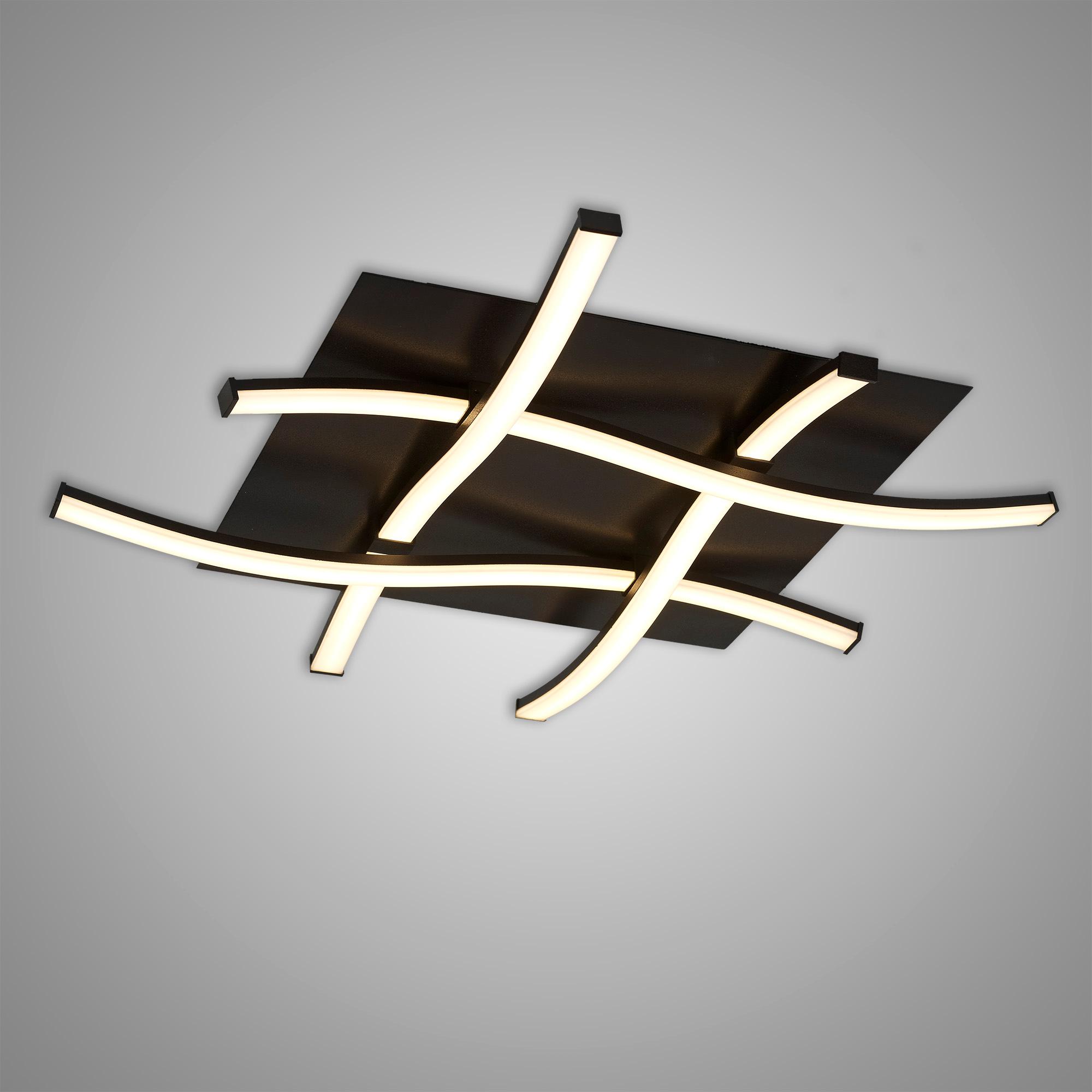 Nur Brown Oxide Square Ceiling 34W LED 2800K, 2600lm, Dimmable Frosted Acrylic/Brown Oxide, 3yrs Warranty