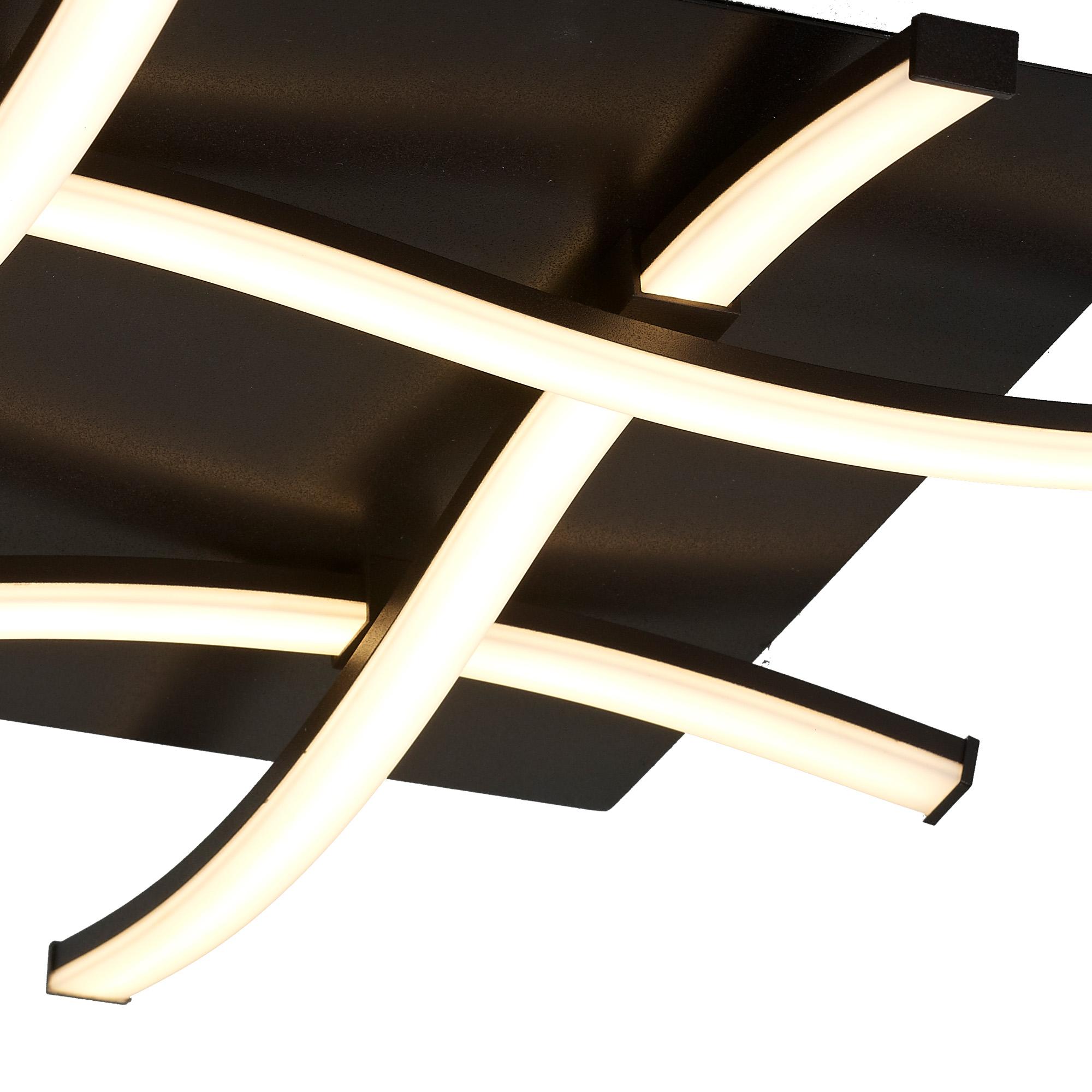 Nur Brown Oxide Square Ceiling 34W LED 2800K, 2600lm, Dimmable Frosted Acrylic/Brown Oxide, 3yrs Warranty