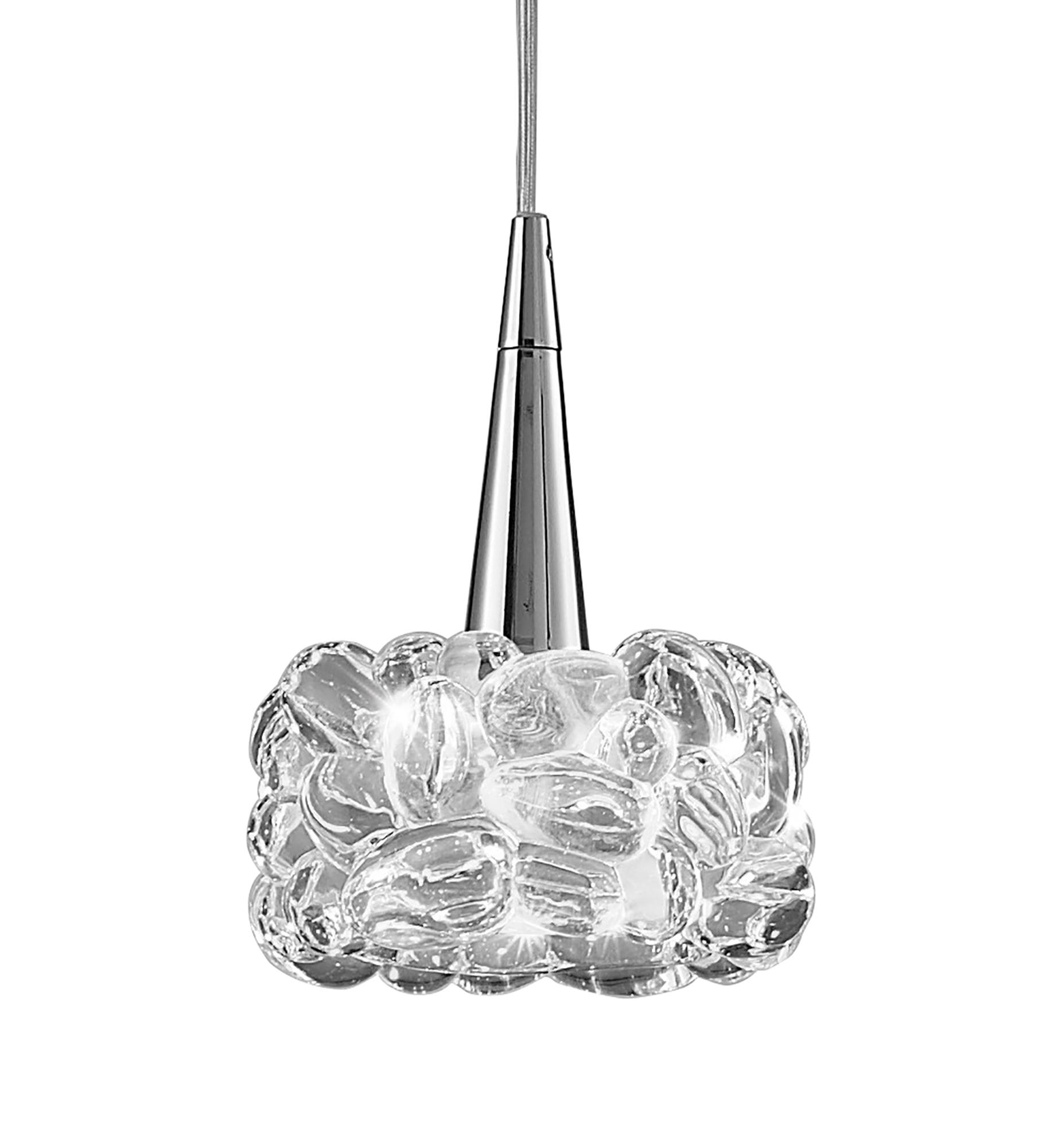 O2 14cm Pendant 1 Light G9 Small, Polished Chrome