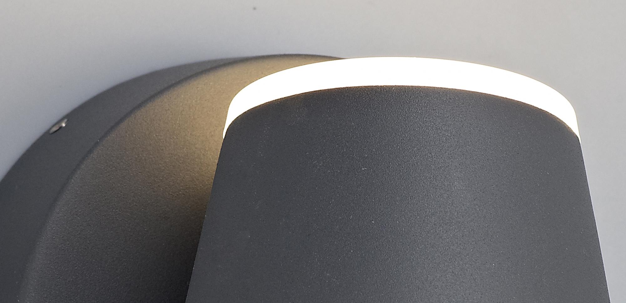 Oahu Wall Light 12W LED 3000K, Anthracite, 590lm, IP54, 3yrs Warranty