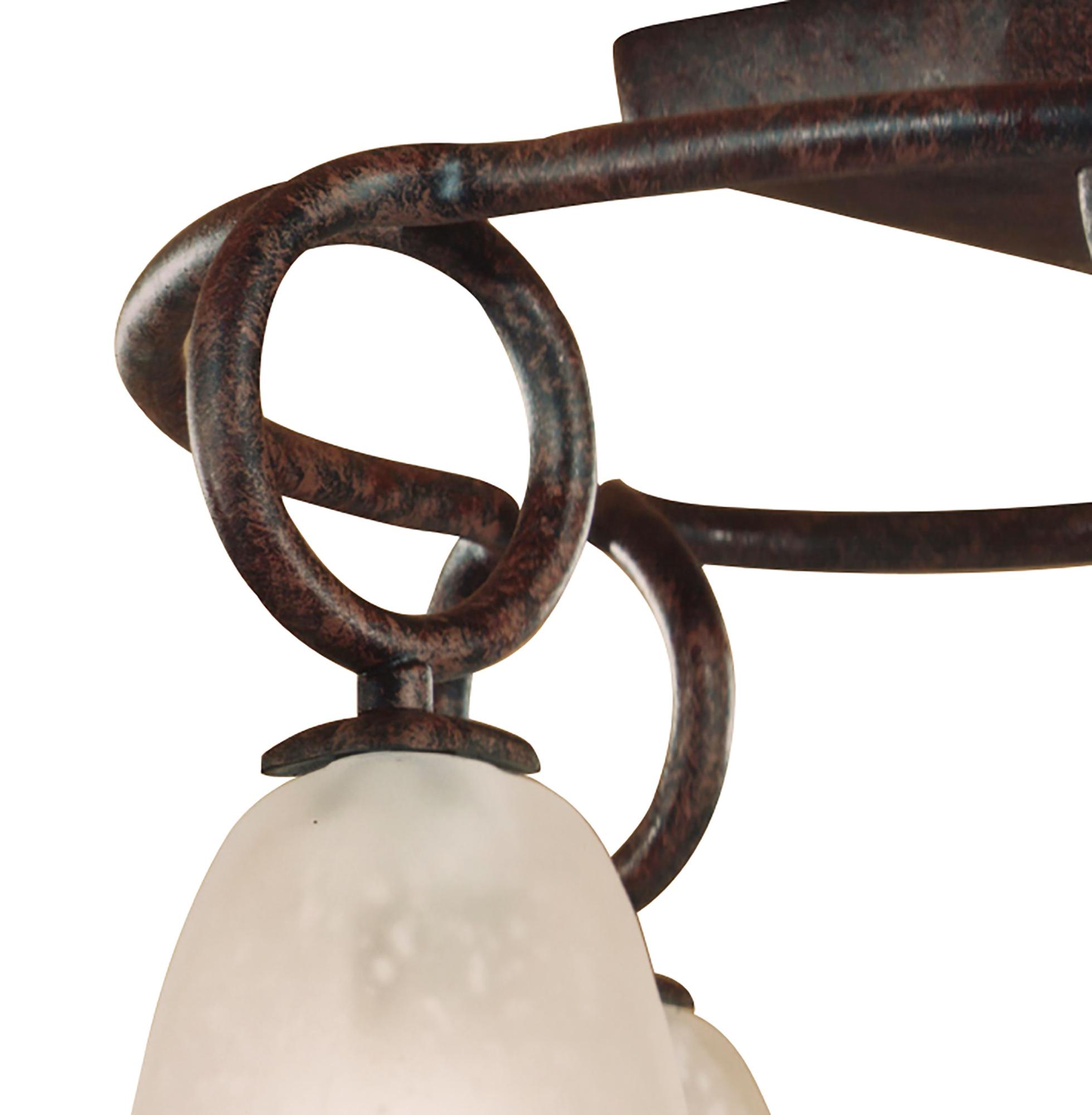 (0001 002) Oberture 54cm Ceiling 4 Light E14, Brown/Black Oxide