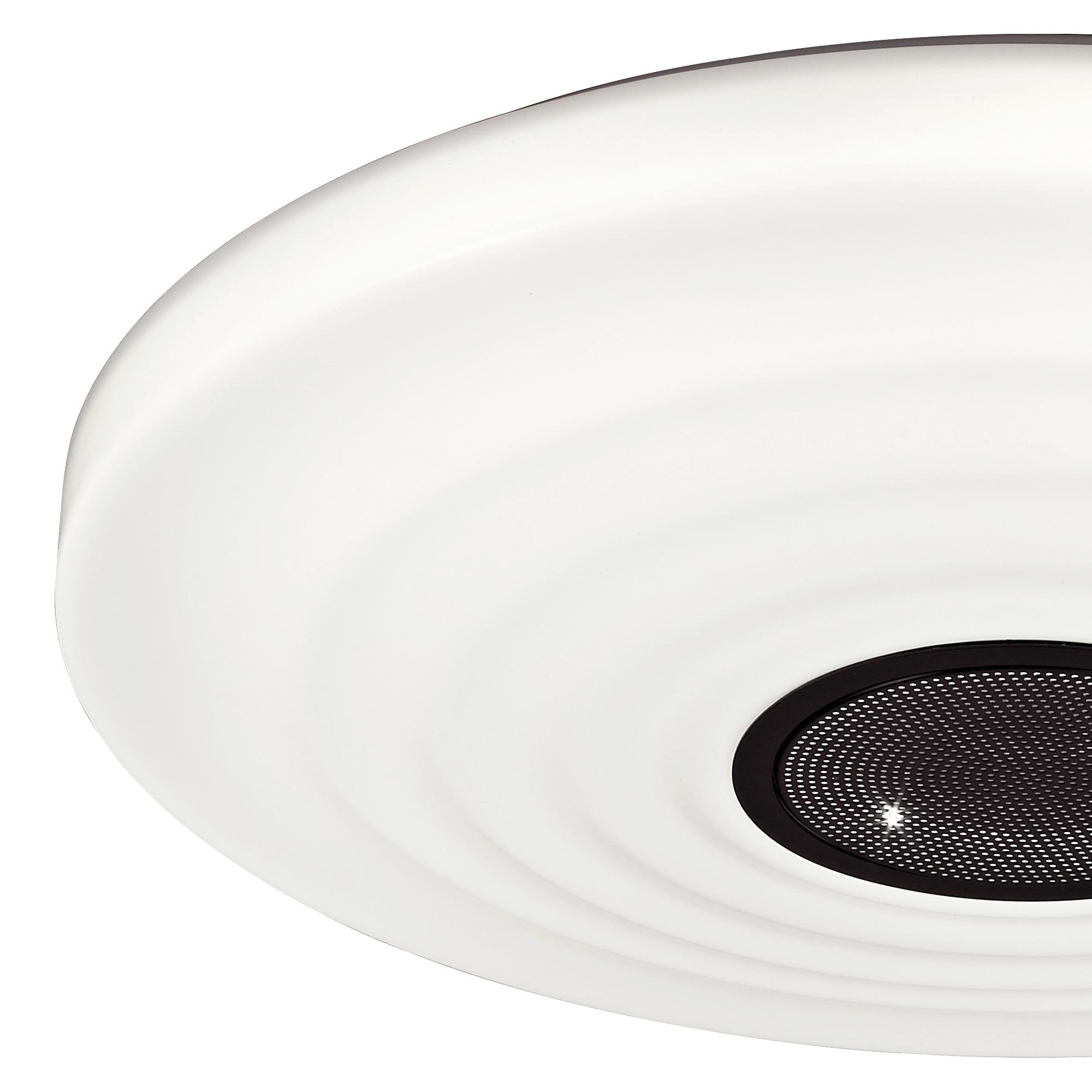 Ondas 55cm 60W LED Tunable White 3000K-6000K 4200lm, Dimmable Flush With Built In 10W Speaker, Bluetooth Connection / Remote Control, 3yrs Warranty