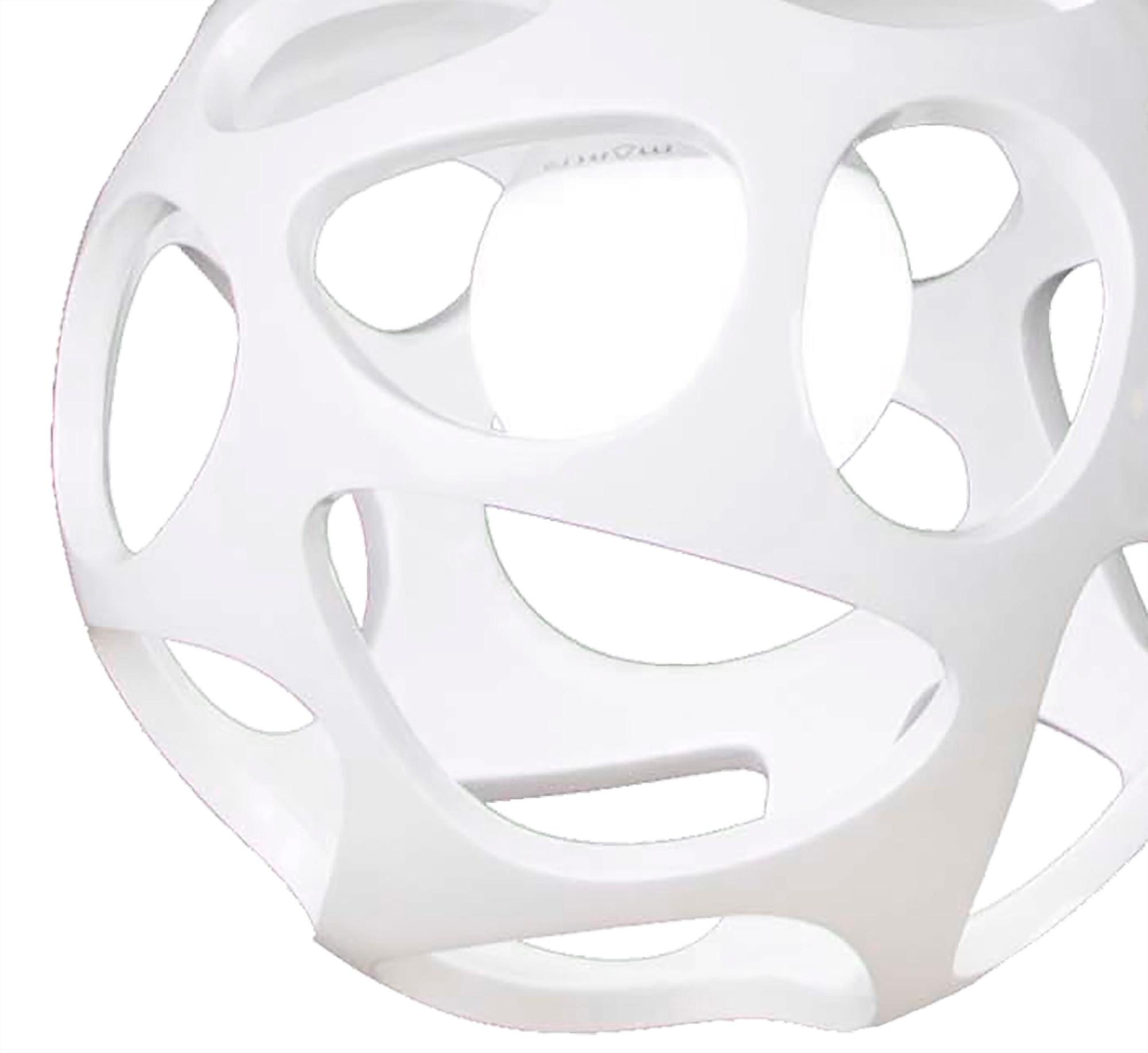 Organica Linear Pendant 3 Light E27 Line, Gloss White/Polished Chrome