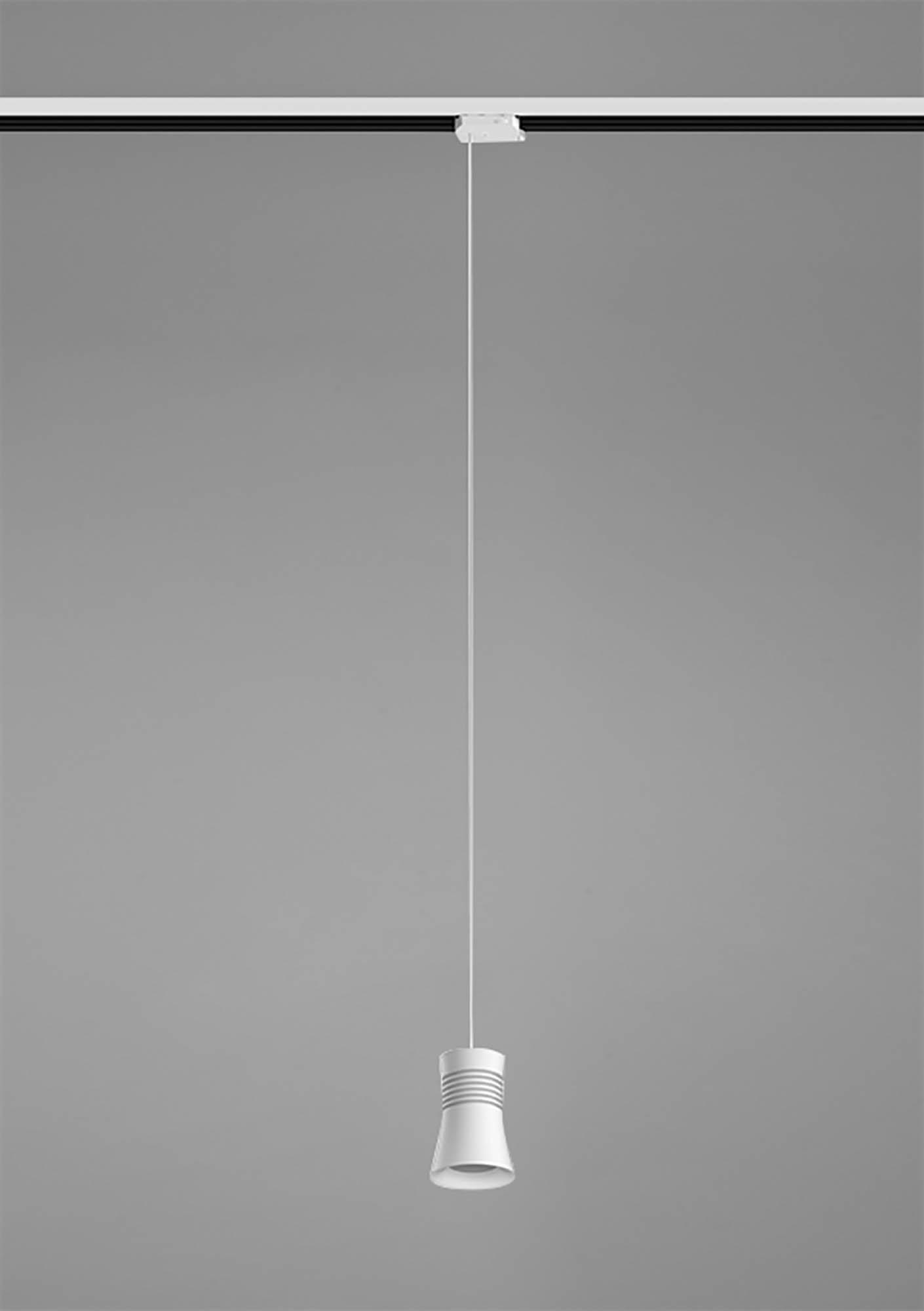 Pagoda Pendant For Track, 1 Light GU10, White