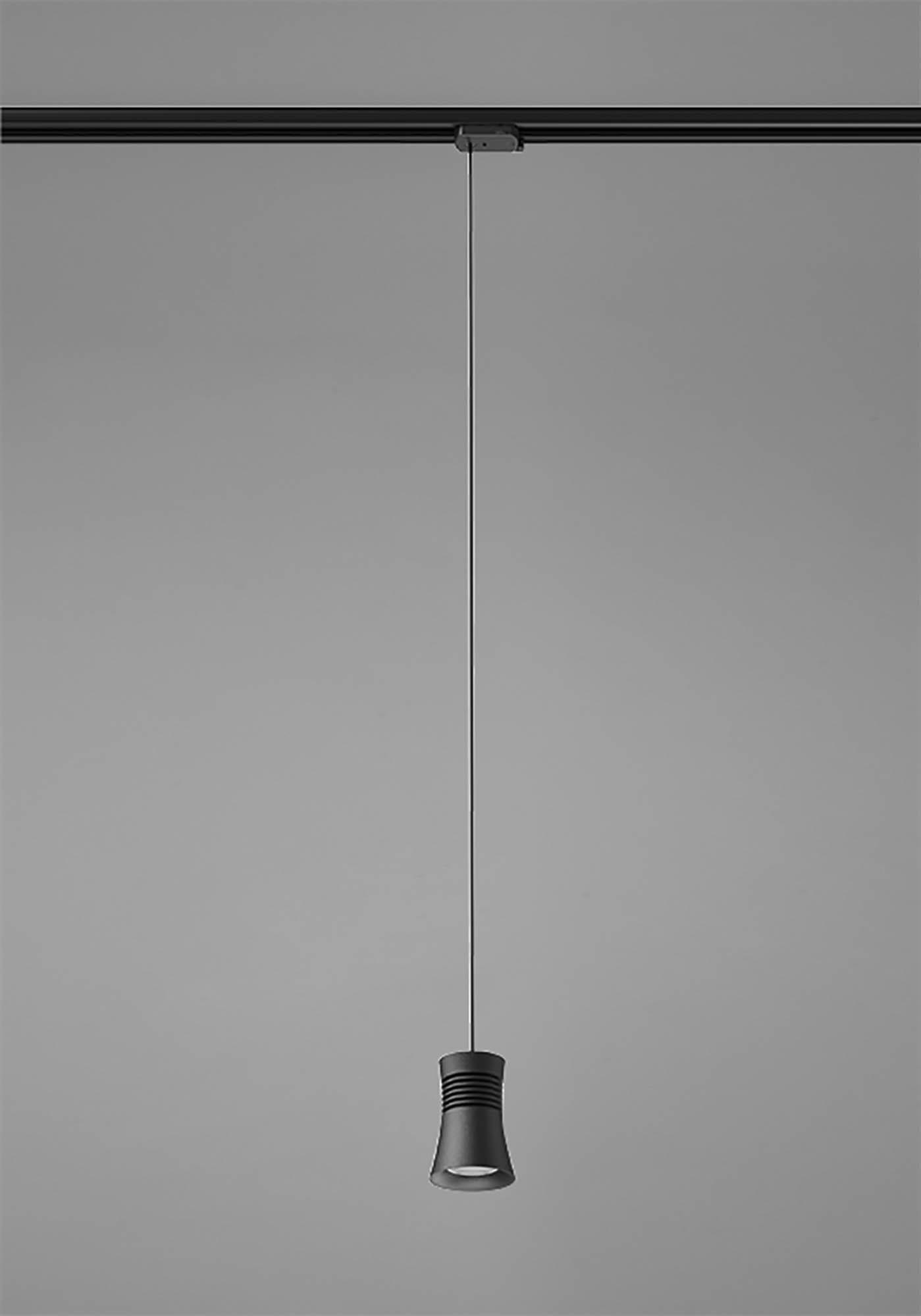 Pagoda Pendant For Track, 1 Light GU10, Black