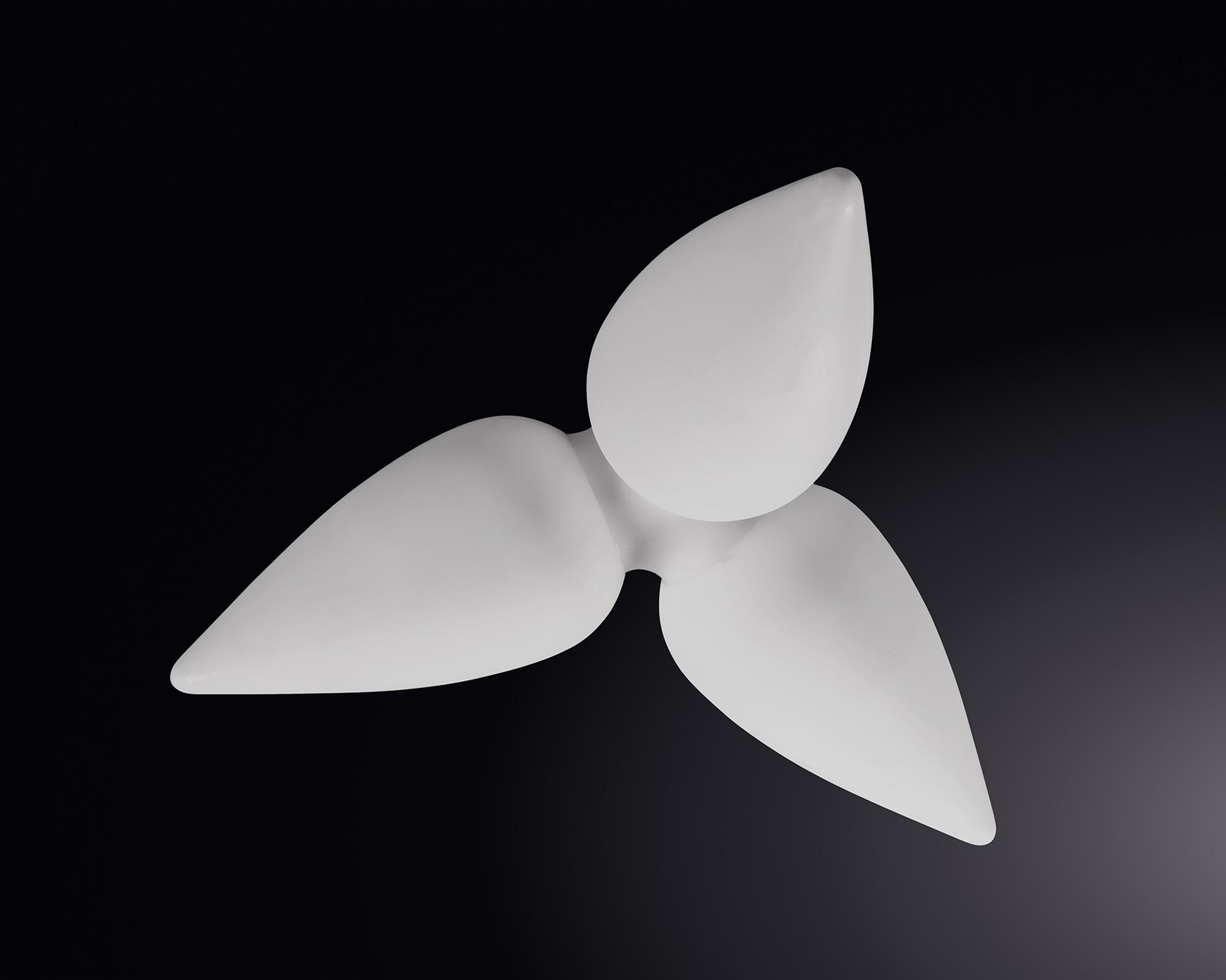 Palma Ceiling 3 Light CFL Outdoor IP44, Matt White/Opal White