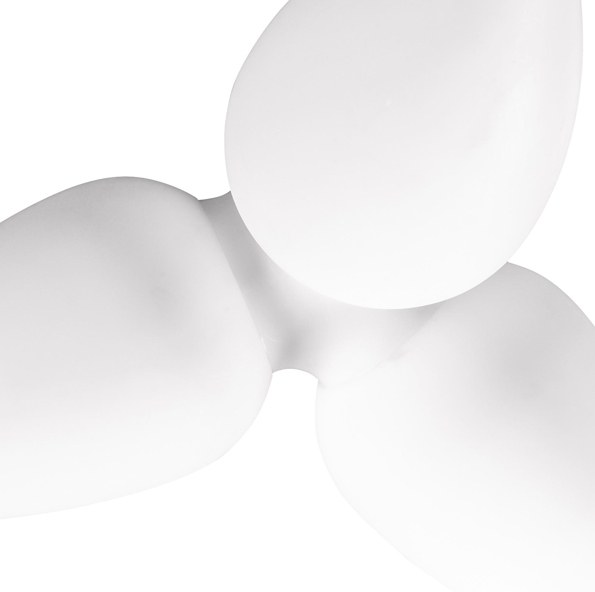 Palma Ceiling 3 Light CFL Outdoor IP44, Matt White/Opal White