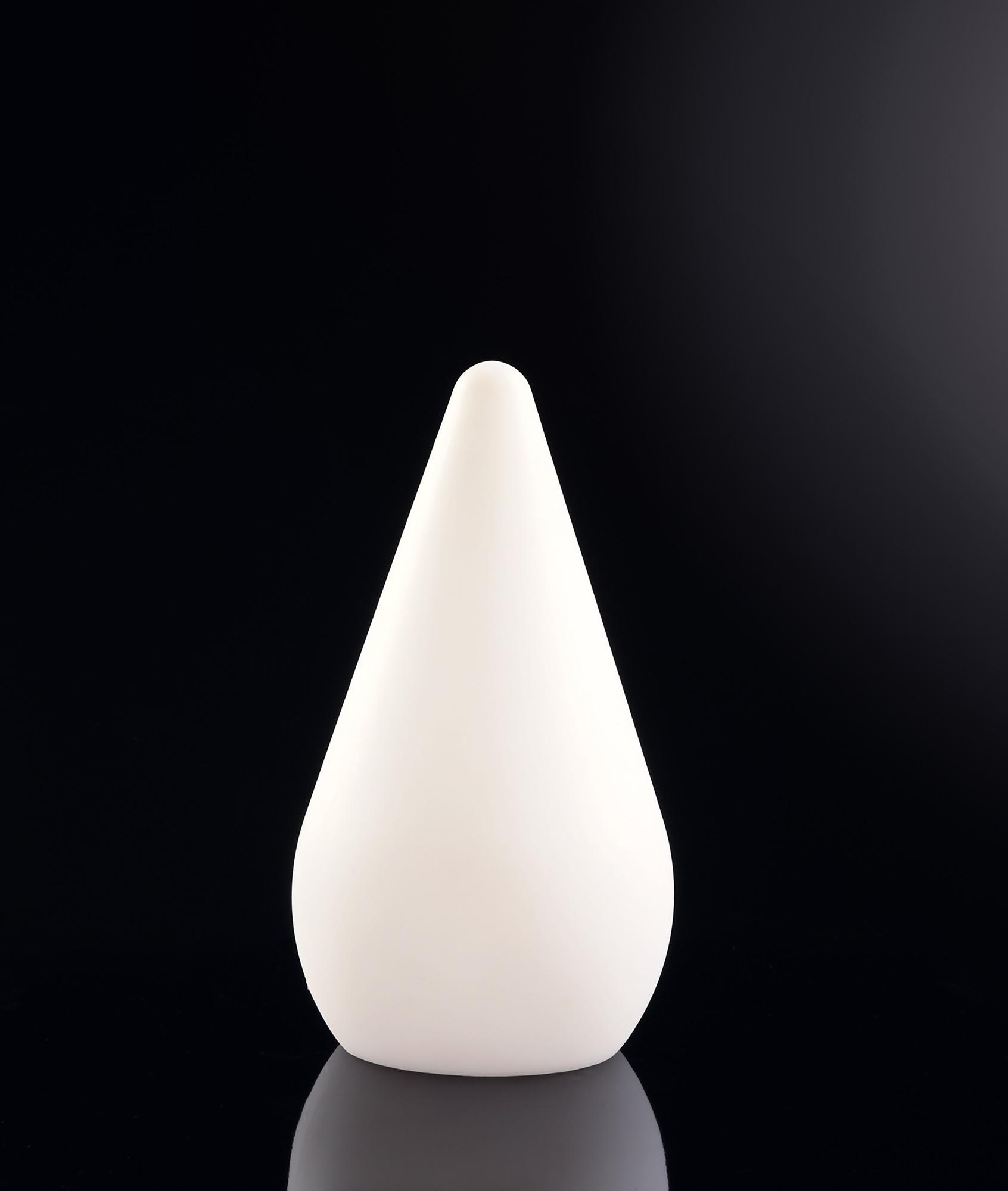 Palma Table Lamp 1 Light E27 Outdoor IP65, Opal White