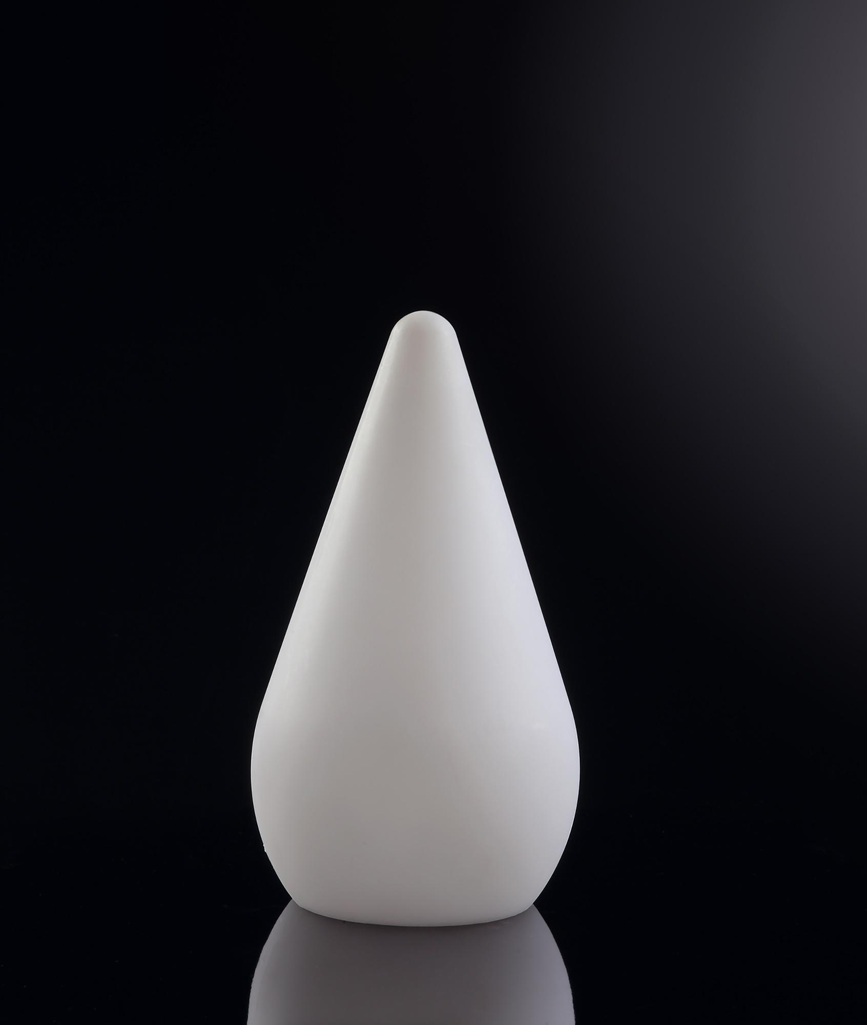 Palma Table Lamp 1 Light E27 Outdoor IP65, Opal White