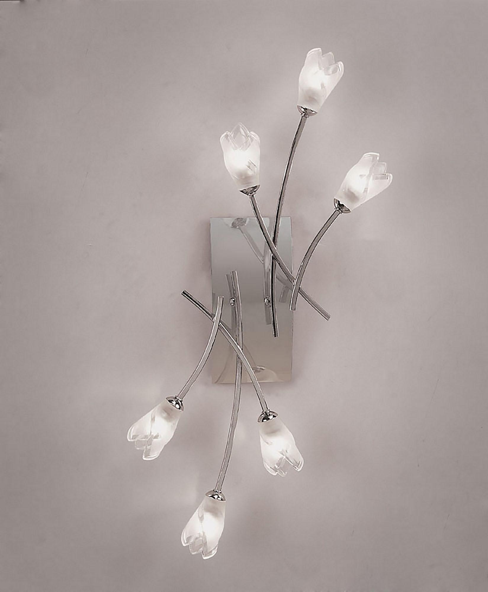Pietra Ceiling/Wall Switched 6 Light G9, Polished Chrome