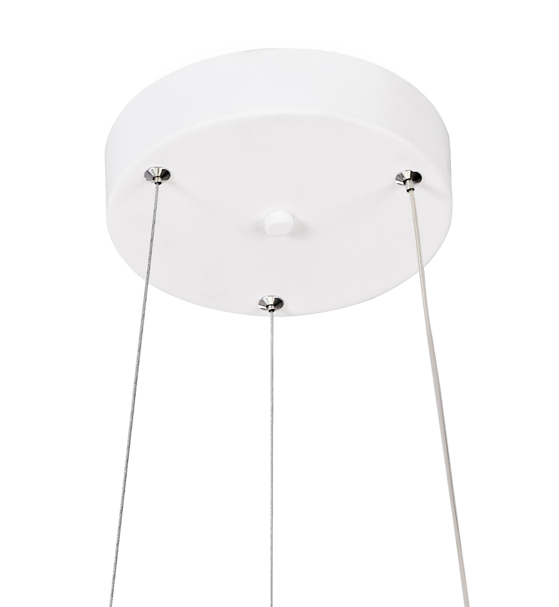 Planet 49cm Pendant, 40W LED, 3000K, 1800lm, White, 3yrs Warranty