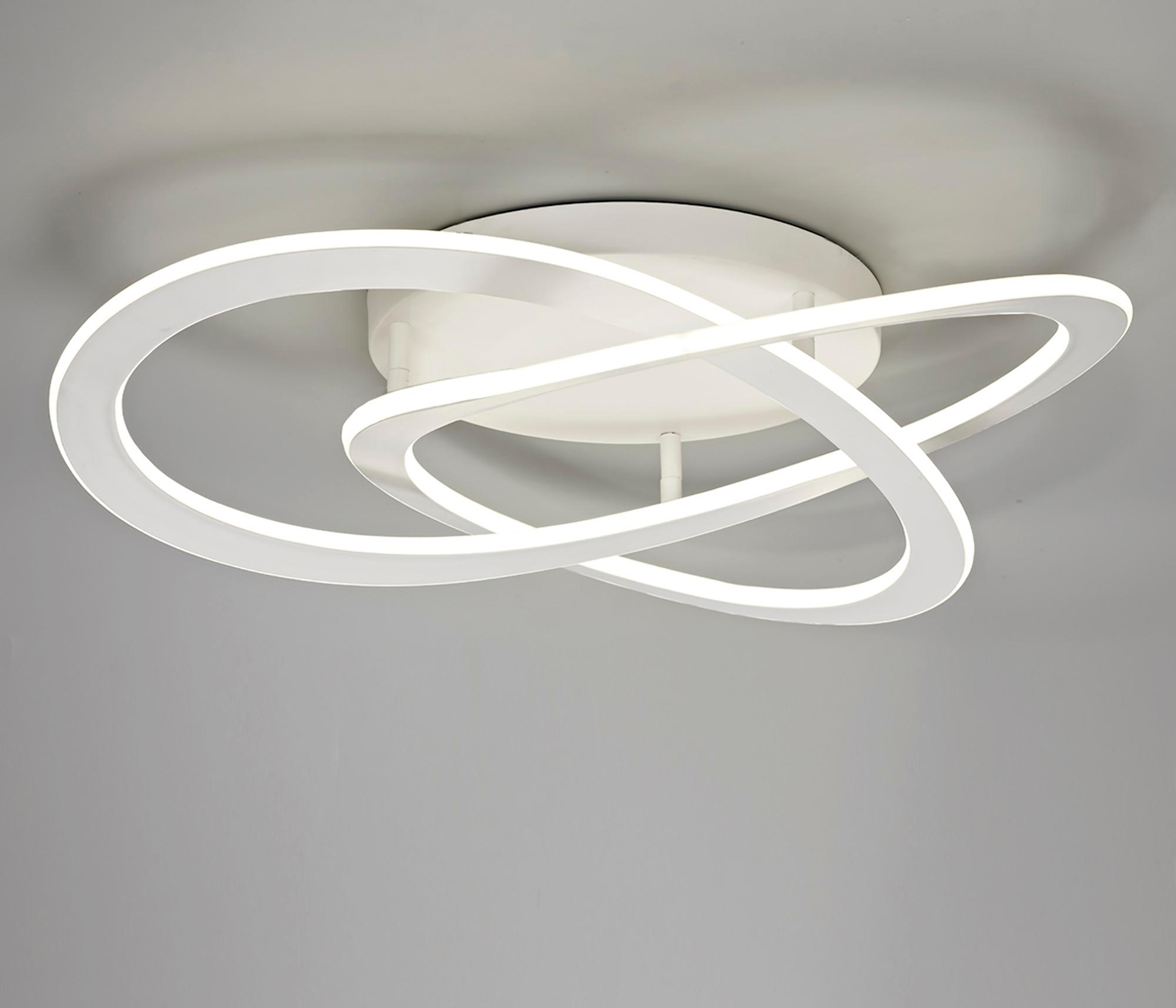 Planet 75cm Ceiling, 80W LED, 3000K, 3900lm, White, 3yrs Warranty