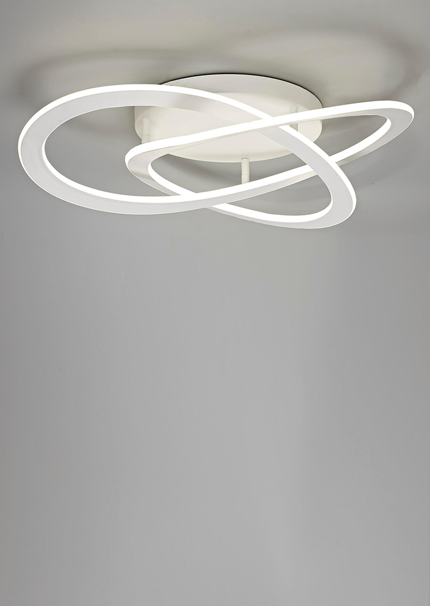 Planet 75cm Ceiling, 80W LED, 3000K, 3900lm, White, 3yrs Warranty
