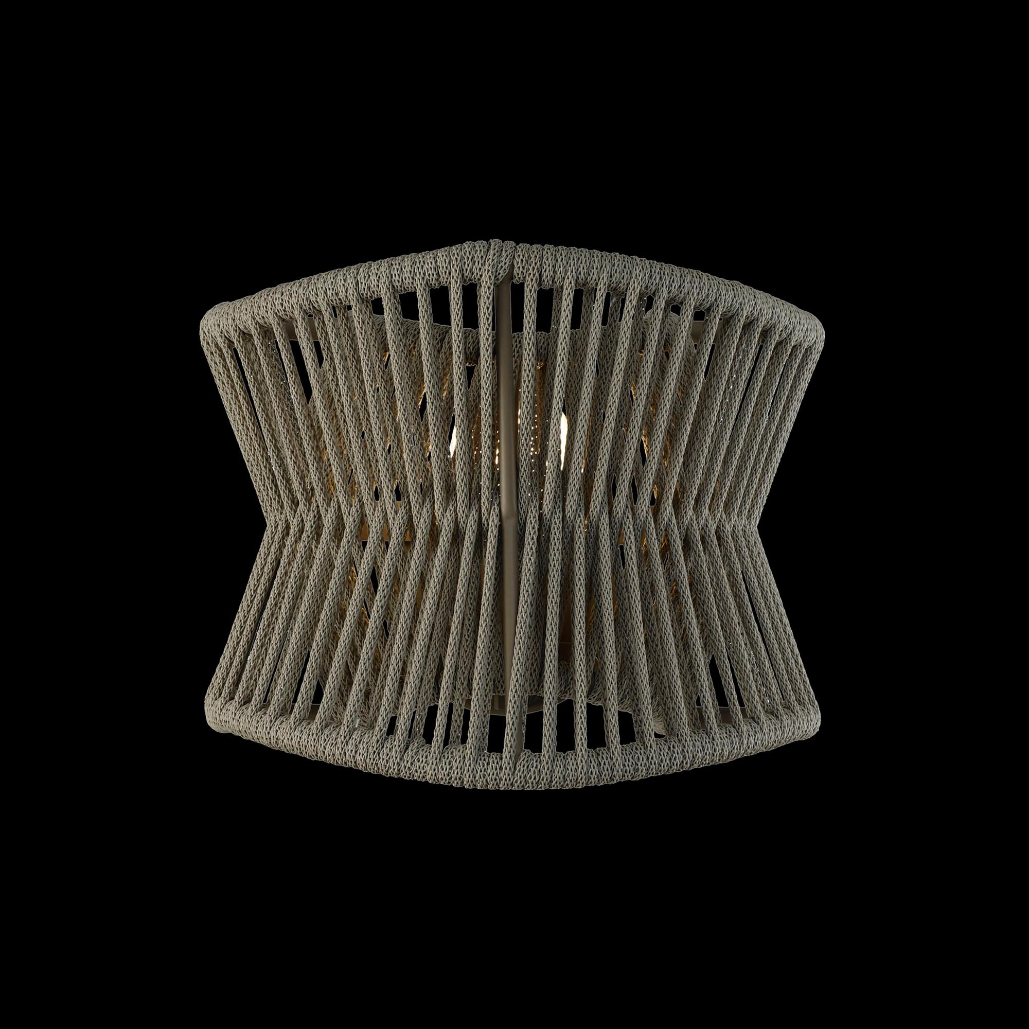 Polinesia Wall Lamp, 1 x E27, IP44, Beige Oscu, 2yrs Warranty