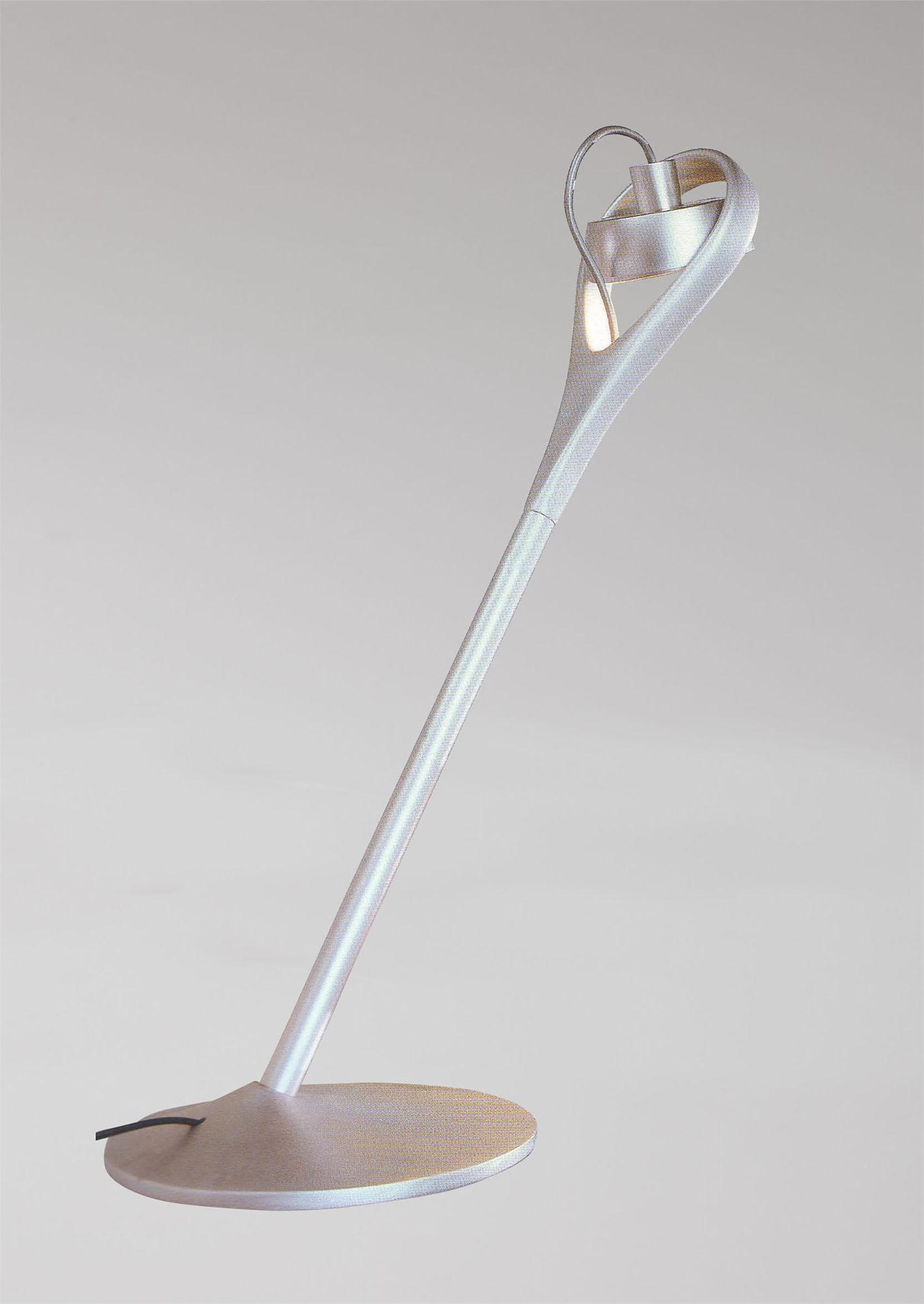 Rak Table Lamp 1 Light GU10 Ar111 75W Silver Grey