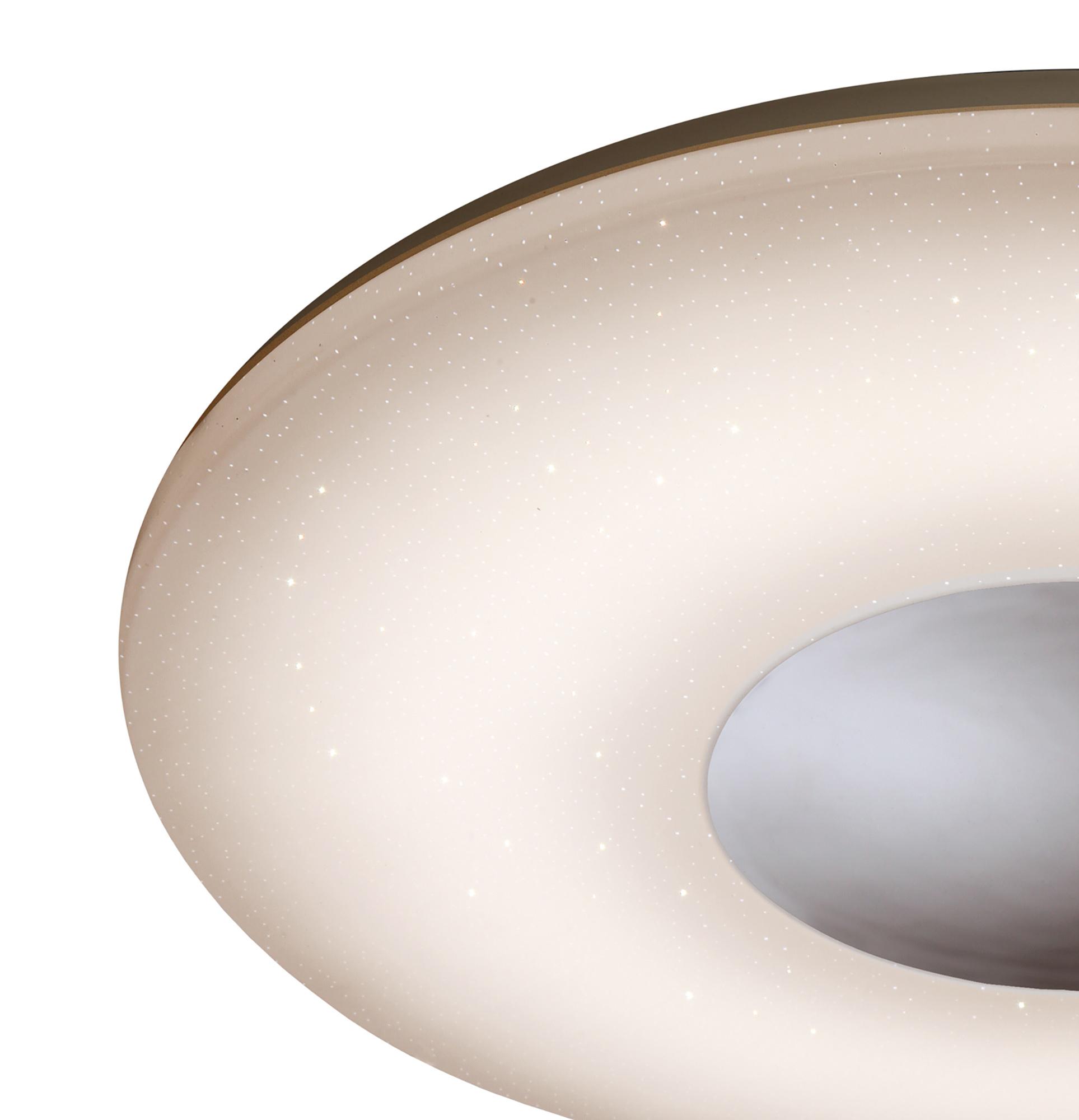 Reef 55cm 60W Tuneable White 3000K-6500K, 4200lm, Dimmable Flush Fitting With Remote Control, 3yrs Warranty