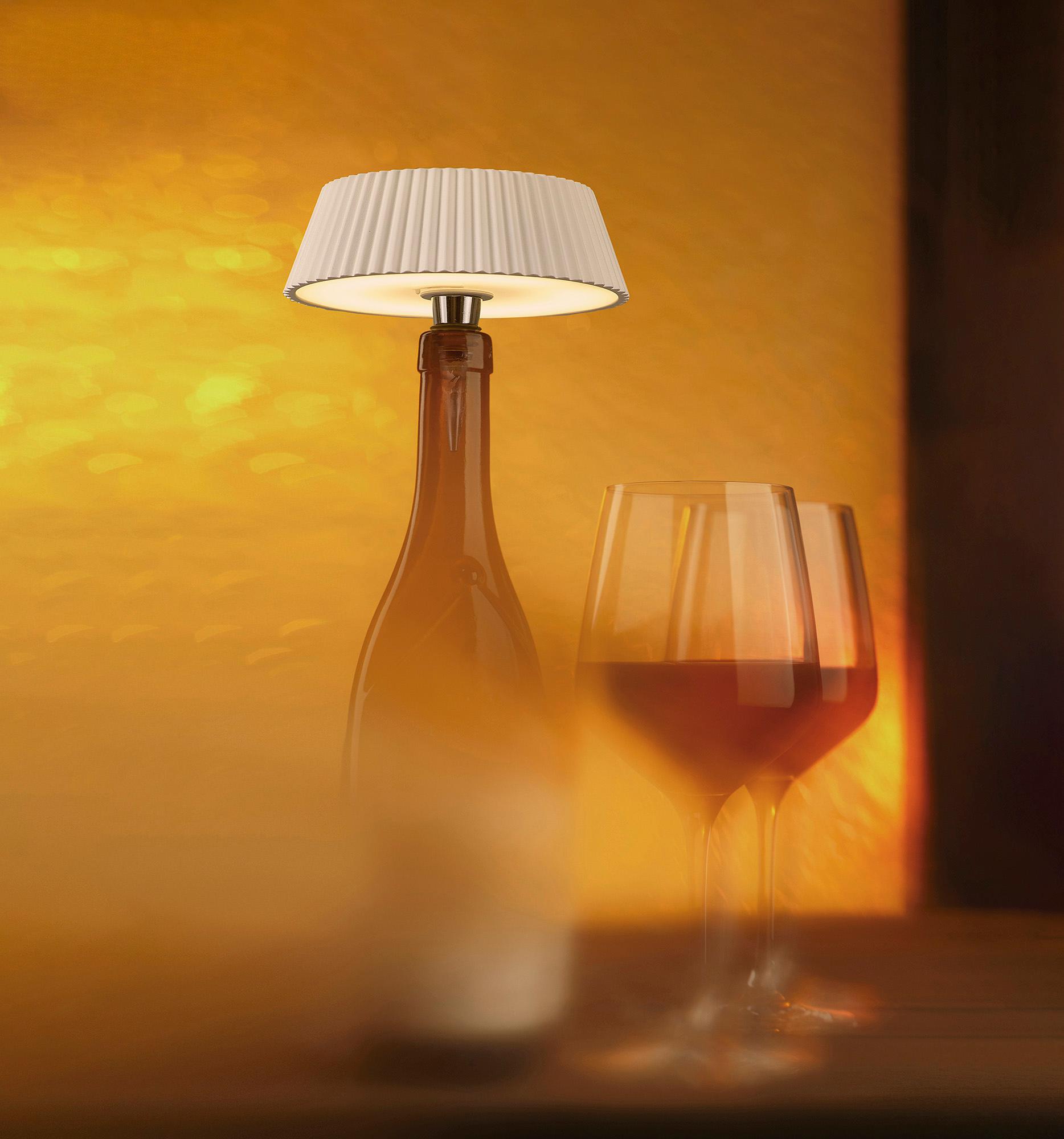 Relax Rechargeable Battery Operated Table Lamp For Bottle