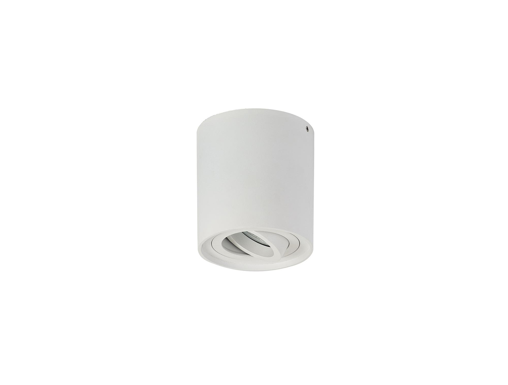 Rico 9.7cm Adjustable Cylinder Spotlight, 1 Light GU10, Sand White
